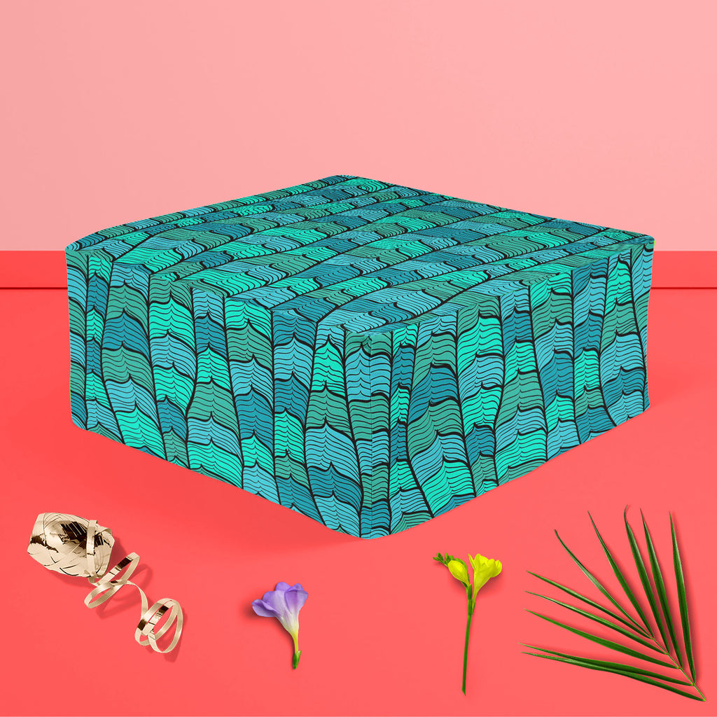 Blue Waves Footstool Footrest Puffy Pouffe Ottoman Bean Bag | Canvas Fabric-Footstools-FST_CB_BN-IC 5007366 IC 5007366, Abstract Expressionism, Abstracts, Ancient, Animated Cartoons, Art and Paintings, Black, Black and White, Caricature, Cartoons, Digital, Digital Art, Drawing, Graphic, Historical, Illustrations, Medieval, Nature, Paintings, Patterns, Scenic, Semi Abstract, Signs, Signs and Symbols, Symbols, Vintage, blue, waves, footstool, footrest, puffy, pouffe, ottoman, bean, bag, canvas, fabric, abstra