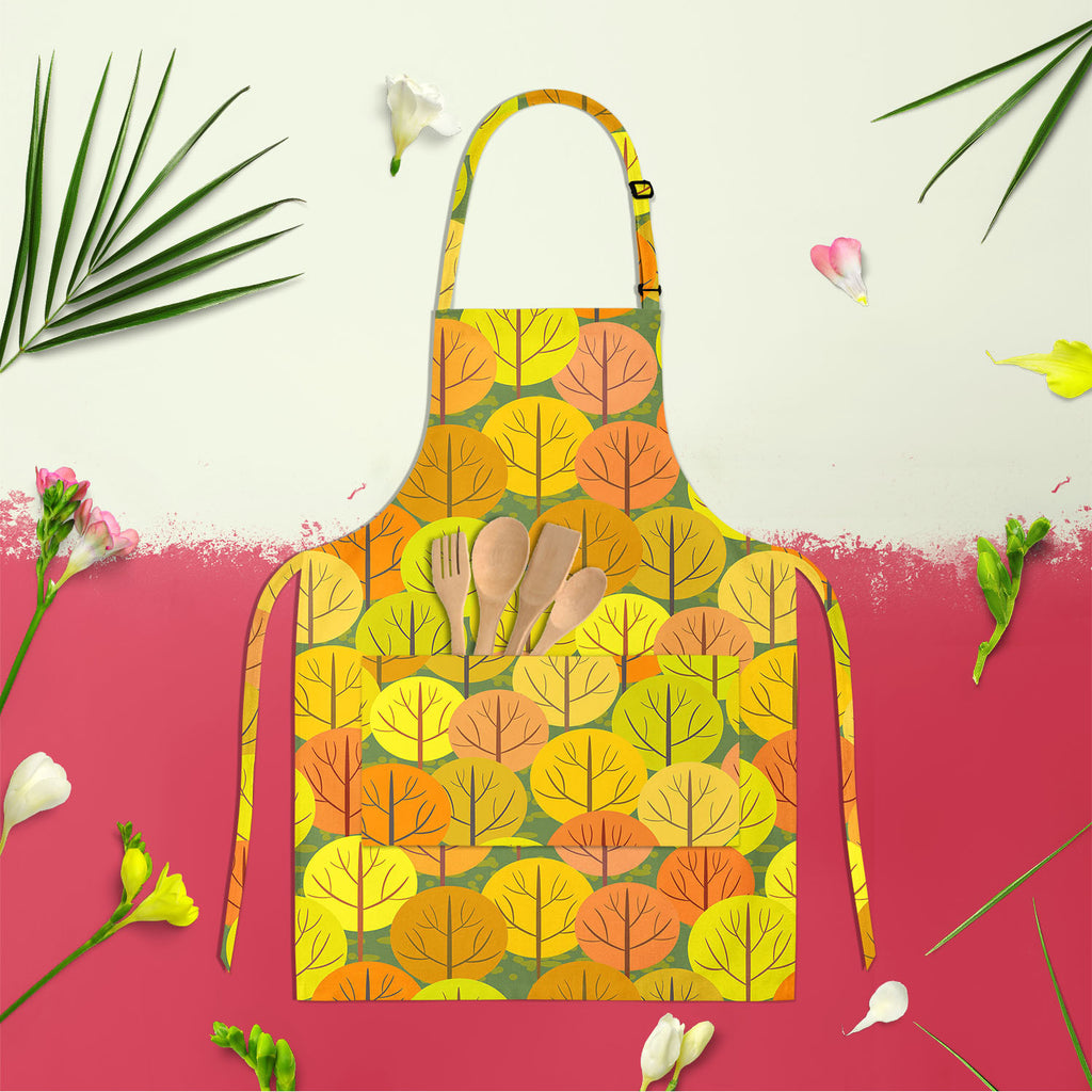 Autumn Forest D5 Apron | Adjustable, Free Size & Waist Tiebacks-Aprons Neck to Knee-APR_NK_KN-IC 5007367 IC 5007367, Abstract Expressionism, Abstracts, Art and Paintings, Botanical, Floral, Flowers, Illustrations, Landscapes, Modern Art, Nature, Patterns, Rural, Scenic, Seasons, Semi Abstract, Signs, Signs and Symbols, autumn, forest, d5, apron, adjustable, free, size, waist, tiebacks, abstract, art, background, beautiful, beauty, branch, bright, brown, color, colorful, crown, decoration, design, endless, f
