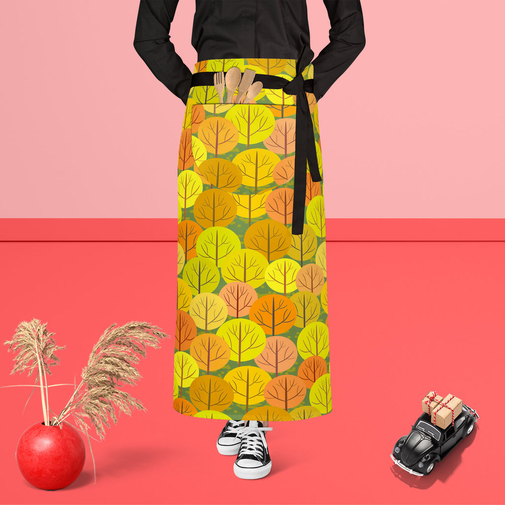 Autumn Forest D5 Apron | Adjustable, Free Size & Waist Tiebacks-Aprons Waist to Feet-APR_WS_FT-IC 5007367 IC 5007367, Abstract Expressionism, Abstracts, Art and Paintings, Botanical, Floral, Flowers, Illustrations, Landscapes, Modern Art, Nature, Patterns, Rural, Scenic, Seasons, Semi Abstract, Signs, Signs and Symbols, autumn, forest, d5, apron, adjustable, free, size, waist, tiebacks, abstract, art, background, beautiful, beauty, branch, bright, brown, color, colorful, crown, decoration, design, endless, 
