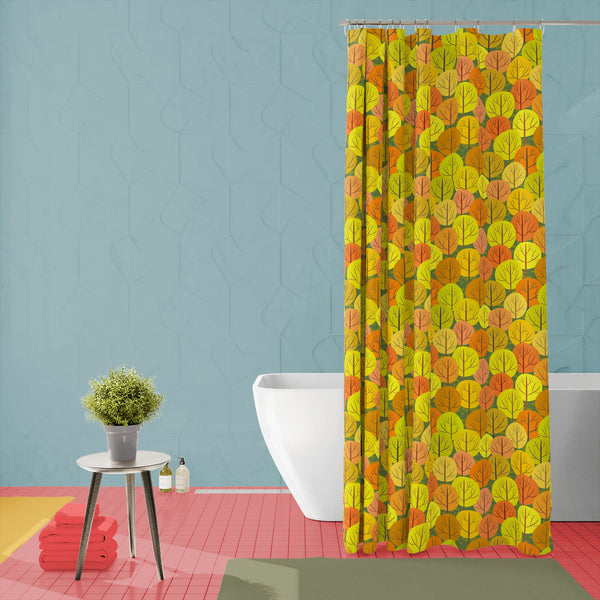 Autumn Forest D5 Washable Waterproof Shower Curtain-Shower Curtains-CUR_SH-IC 5007367 IC 5007367, Abstract Expressionism, Abstracts, Art and Paintings, Botanical, Floral, Flowers, Illustrations, Landscapes, Modern Art, Nature, Patterns, Rural, Scenic, Seasons, Semi Abstract, Signs, Signs and Symbols, autumn, forest, d5, washable, waterproof, polyester, shower, curtain, eyelets, abstract, art, background, beautiful, beauty, branch, bright, brown, color, colorful, crown, decoration, design, endless, fall, flo