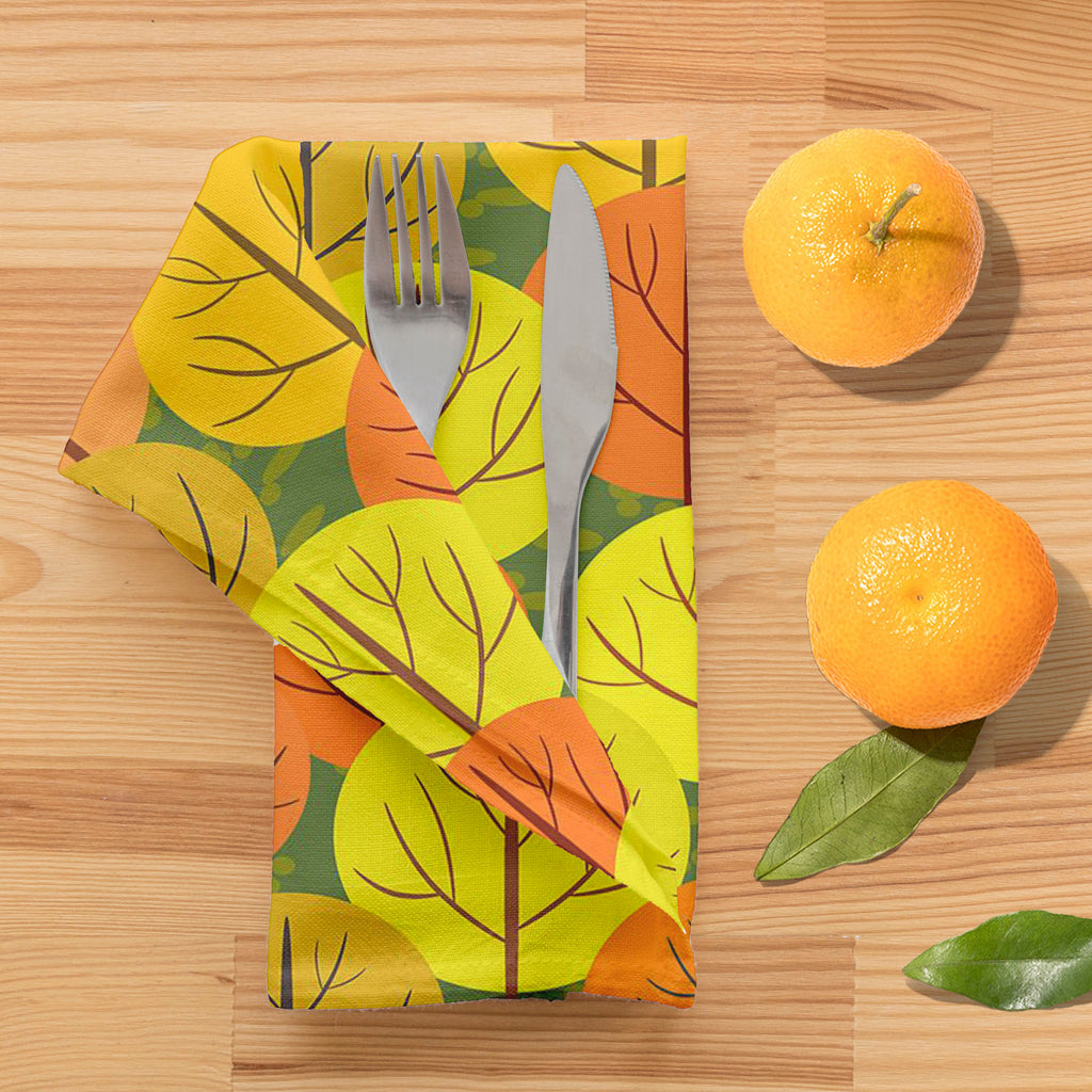 Autumn Forest D5 Table Napkin-Table Napkins-NAP_TB-IC 5007367 IC 5007367, Abstract Expressionism, Abstracts, Art and Paintings, Botanical, Floral, Flowers, Illustrations, Landscapes, Modern Art, Nature, Patterns, Rural, Scenic, Seasons, Semi Abstract, Signs, Signs and Symbols, autumn, forest, d5, table, napkin, abstract, art, background, beautiful, beauty, branch, bright, brown, color, colorful, crown, decoration, design, endless, fall, flora, foliage, garden, golden, green, illustration, landscape, leaf, l