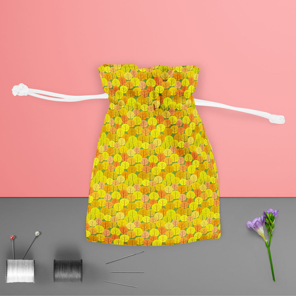 Autumn Forest D5 Pouch Wrist Potli Bag | Bag for Weddings & Casual Parties-Drawstring Pouches-PCH_FB_DS-IC 5007367 IC 5007367, Abstract Expressionism, Abstracts, Art and Paintings, Botanical, Floral, Flowers, Illustrations, Landscapes, Modern Art, Nature, Patterns, Rural, Scenic, Seasons, Semi Abstract, Signs, Signs and Symbols, autumn, forest, d5, pouch, wrist, potli, bag, for, weddings, casual, parties, abstract, art, background, beautiful, beauty, branch, bright, brown, color, colorful, crown, decoration
