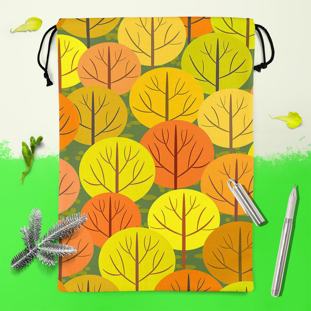 Autumn Forest D5 Reusable Sack Bag | Bag for Gym, Storage, Vegetable & Travel-Drawstring Sack Bags-SCK_FB_DS-IC 5007367 IC 5007367, Abstract Expressionism, Abstracts, Art and Paintings, Botanical, Floral, Flowers, Illustrations, Landscapes, Modern Art, Nature, Patterns, Rural, Scenic, Seasons, Semi Abstract, Signs, Signs and Symbols, autumn, forest, d5, reusable, sack, bag, for, gym, storage, vegetable, travel, abstract, art, background, beautiful, beauty, branch, bright, brown, color, colorful, crown, deco