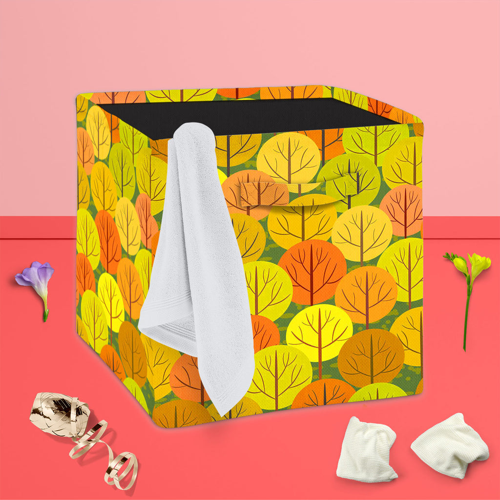 Autumn Forest D5 Foldable Open Storage Bin | Organizer Box, Toy Basket, Shelf Box, Laundry Bag | Canvas Fabric-Storage Bins-STR_BI_CB-IC 5007367 IC 5007367, Abstract Expressionism, Abstracts, Art and Paintings, Botanical, Floral, Flowers, Illustrations, Landscapes, Modern Art, Nature, Patterns, Rural, Scenic, Seasons, Semi Abstract, Signs, Signs and Symbols, autumn, forest, d5, foldable, open, storage, bin, organizer, box, toy, basket, shelf, laundry, bag, canvas, fabric, abstract, art, background, beautifu