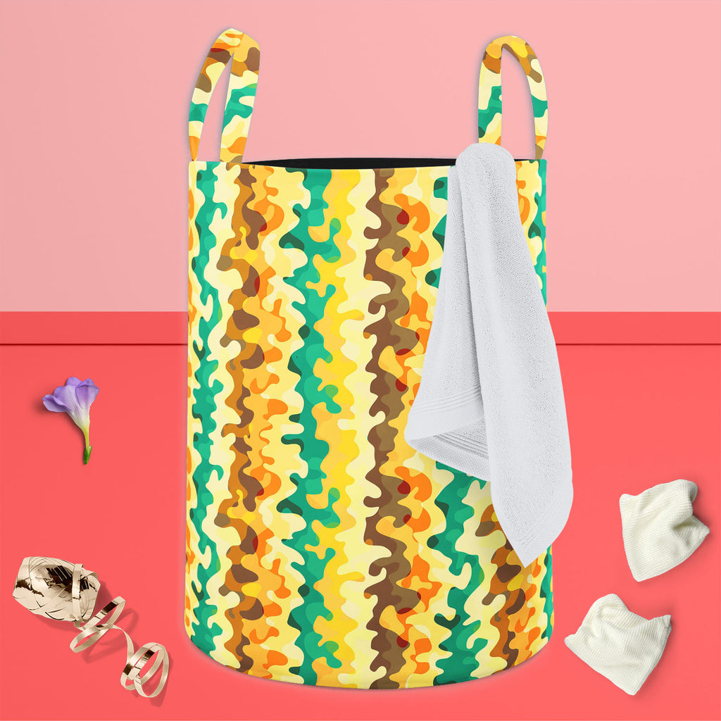 Curved Lines Foldable Open Storage Bin | Organizer Box, Toy Basket, Shelf Box, Laundry Bag | Canvas Fabric-Storage Bins-STR_BI_CB-IC 5007368 IC 5007368, Abstract Expressionism, Abstracts, Art and Paintings, Cross, Decorative, Digital, Digital Art, Geometric, Geometric Abstraction, Graphic, Illustrations, Modern Art, Patterns, Semi Abstract, Signs, Signs and Symbols, Stripes, curved, lines, foldable, open, storage, bin, organizer, box, toy, basket, shelf, laundry, bag, canvas, fabric, abstract, art, backdrop