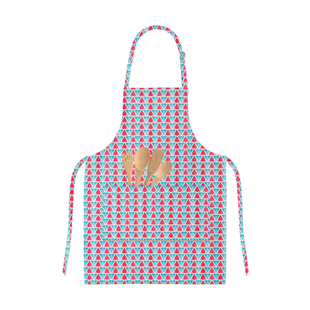 Abstract Triangles Apron | Adjustable, Free Size & Waist Tiebacks - Aprons Neck to Knee - ArtzFolio.com