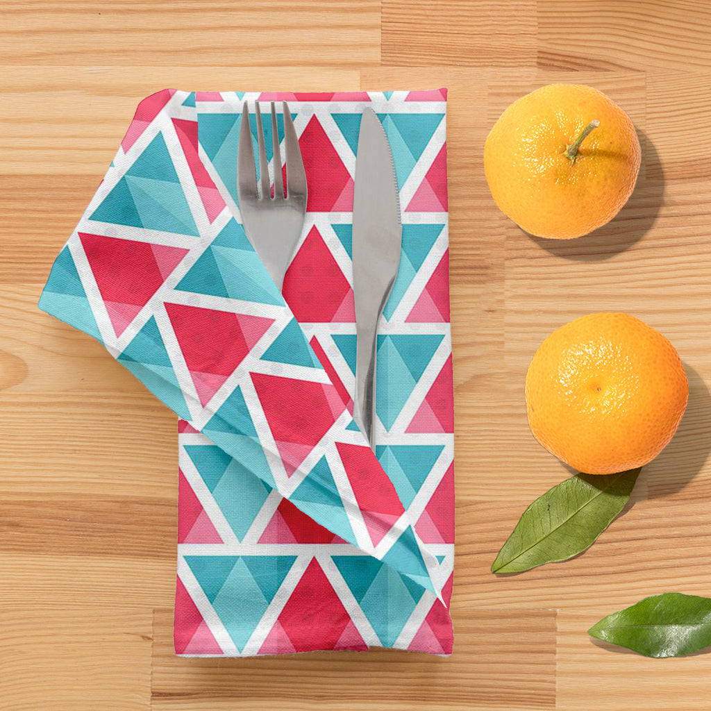 Abstract Triangles D1 Table Napkin - Table Napkins - ArtzFolio.com