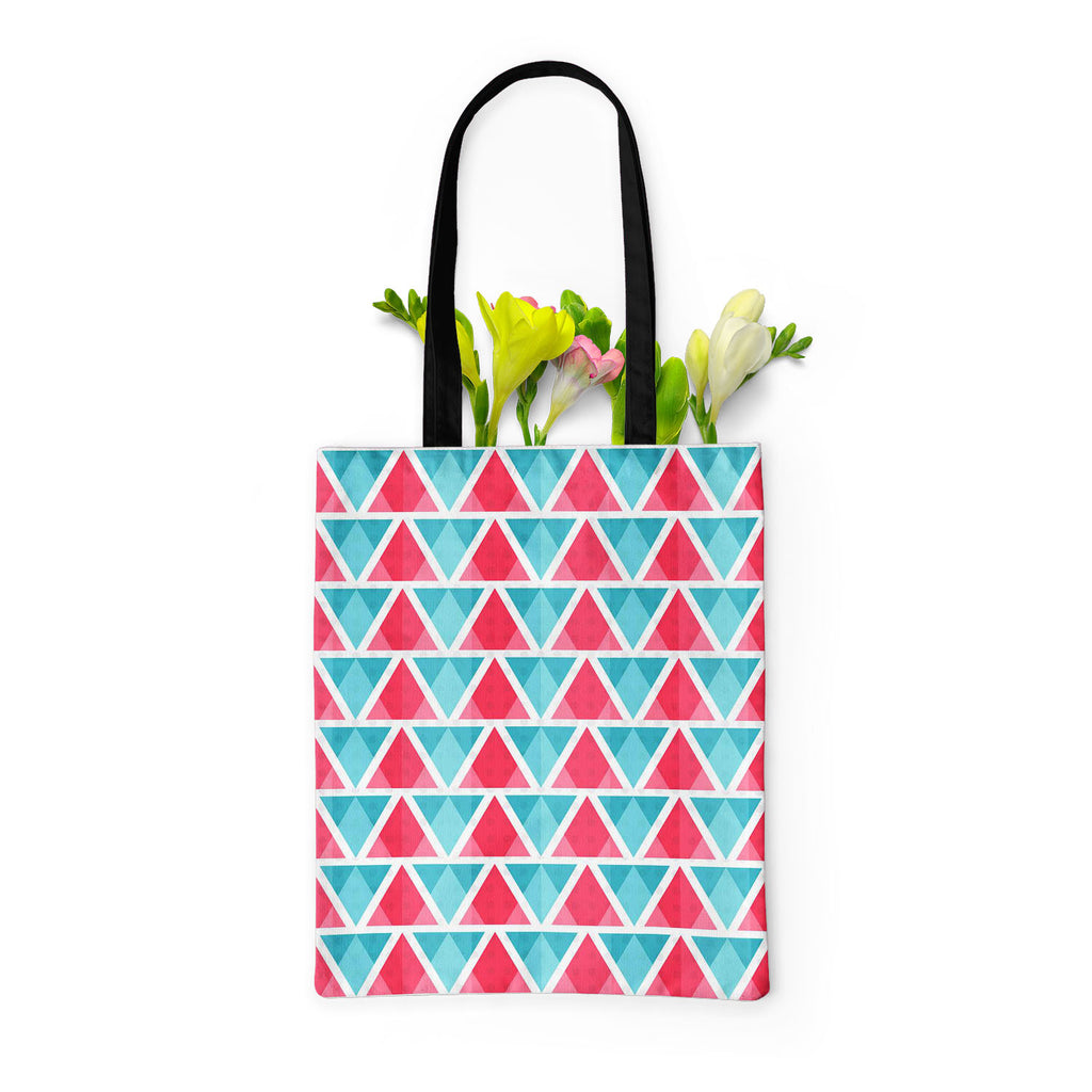 Abstract Triangles D1 Tote Bag Shoulder Purse | Multipurpose - Tote Bags Basic - ArtzFolio.com