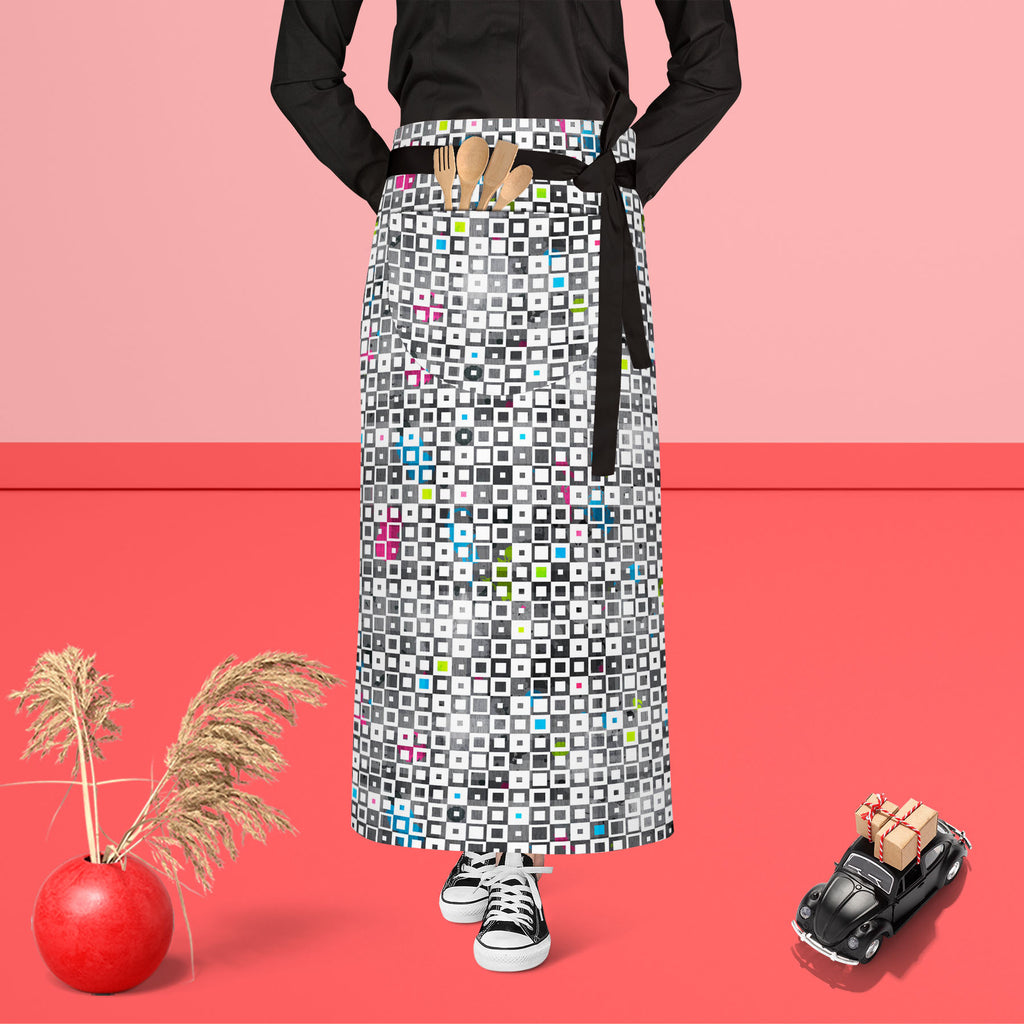 Grunge Squares D1 Apron | Adjustable, Free Size & Waist Tiebacks-Aprons Waist to Feet-APR_WS_FT-IC 5007370 IC 5007370, Abstract Expressionism, Abstracts, Ancient, Art and Paintings, Baby, Children, Culture, Decorative, Diamond, Ethnic, Geometric, Geometric Abstraction, Historical, Illustrations, Kids, Medieval, Modern Art, Paintings, Patterns, Retro, Semi Abstract, Signs, Signs and Symbols, Symbols, Traditional, Triangles, Tribal, Vintage, World Culture, grunge, squares, d1, apron, adjustable, free, size, w