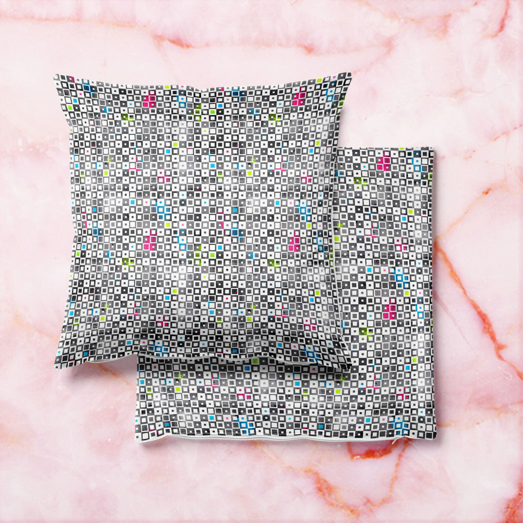 Grunge Squares D1 Cushion Cover Throw Pillow-Cushion Covers-CUS_CV-IC 5007370 IC 5007370, Abstract Expressionism, Abstracts, Ancient, Art and Paintings, Baby, Children, Culture, Decorative, Diamond, Ethnic, Geometric, Geometric Abstraction, Historical, Illustrations, Kids, Medieval, Modern Art, Paintings, Patterns, Retro, Semi Abstract, Signs, Signs and Symbols, Symbols, Traditional, Triangles, Tribal, Vintage, World Culture, grunge, squares, d1, cushion, cover, throw, pillow, abstract, argyle, backdrop, ba