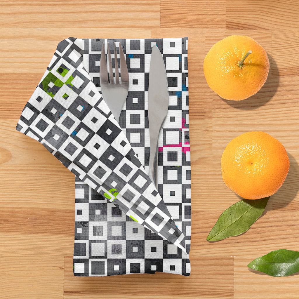 Grunge Squares D1 Table Napkin-Table Napkins-NAP_TB-IC 5007370 IC 5007370, Abstract Expressionism, Abstracts, Ancient, Art and Paintings, Baby, Children, Culture, Decorative, Diamond, Ethnic, Geometric, Geometric Abstraction, Historical, Illustrations, Kids, Medieval, Modern Art, Paintings, Patterns, Retro, Semi Abstract, Signs, Signs and Symbols, Symbols, Traditional, Triangles, Tribal, Vintage, World Culture, grunge, squares, d1, table, napkin, abstract, argyle, backdrop, background, bright, brown, chocol
