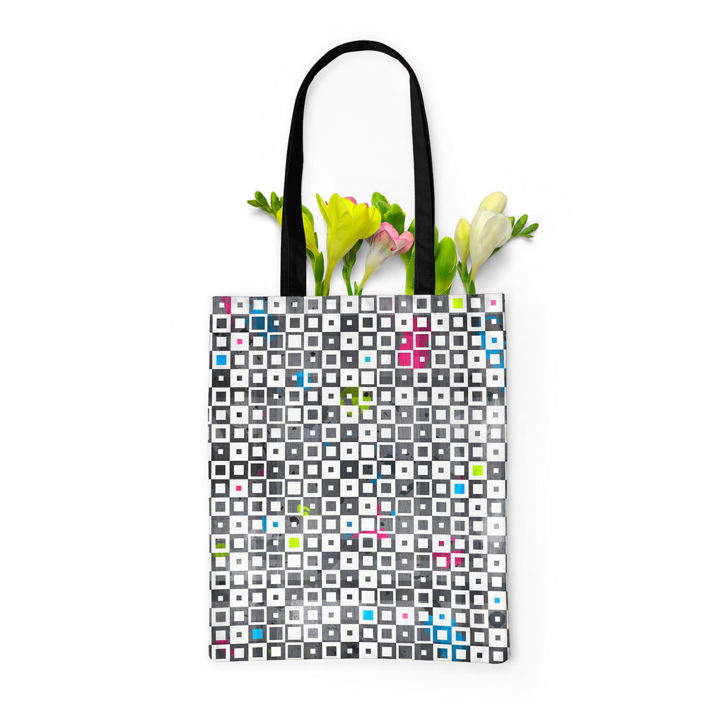 Grunge Squares D1 Tote Bag Shoulder Purse | Multipurpose-Tote Bags Basic-TOT_FB_BS-IC 5007370 IC 5007370, Abstract Expressionism, Abstracts, Ancient, Art and Paintings, Baby, Children, Culture, Decorative, Diamond, Ethnic, Geometric, Geometric Abstraction, Historical, Illustrations, Kids, Medieval, Modern Art, Paintings, Patterns, Retro, Semi Abstract, Signs, Signs and Symbols, Symbols, Traditional, Triangles, Tribal, Vintage, World Culture, grunge, squares, d1, tote, bag, shoulder, purse, multipurpose, abs