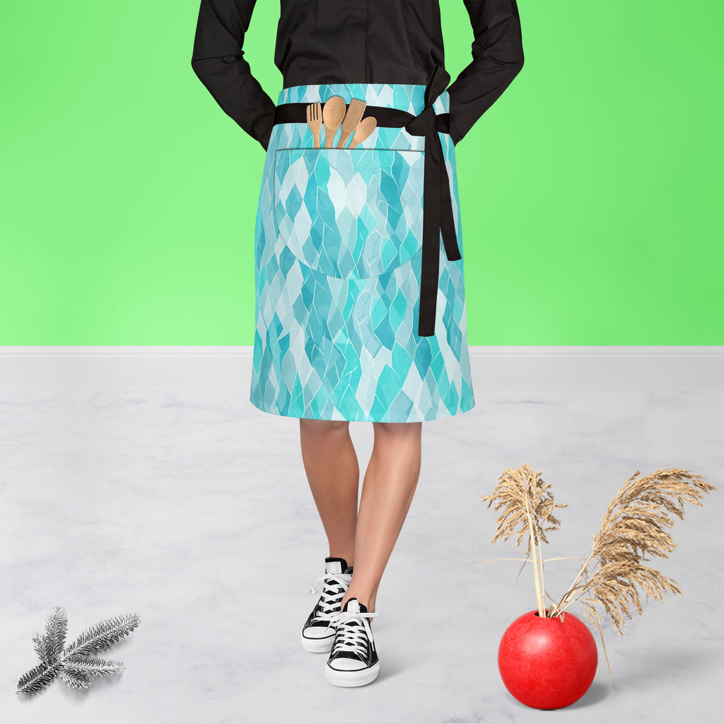 Crystals Apron | Adjustable, Free Size & Waist Tiebacks-Apron Waist to Knee-APR_WS_KN-IC 5007372 IC 5007372, Abstract Expressionism, Abstracts, Art and Paintings, Decorative, Diamond, Digital, Digital Art, Fashion, Geometric, Geometric Abstraction, Graphic, Illustrations, Marble and Stone, Parents, Patterns, Retro, Semi Abstract, Signs, Signs and Symbols, Triangles, crystals, apron, adjustable, free, size, waist, tiebacks, abstract, art, backdrop, background, beautiful, blue, brilliant, clear, cold, colorfu
