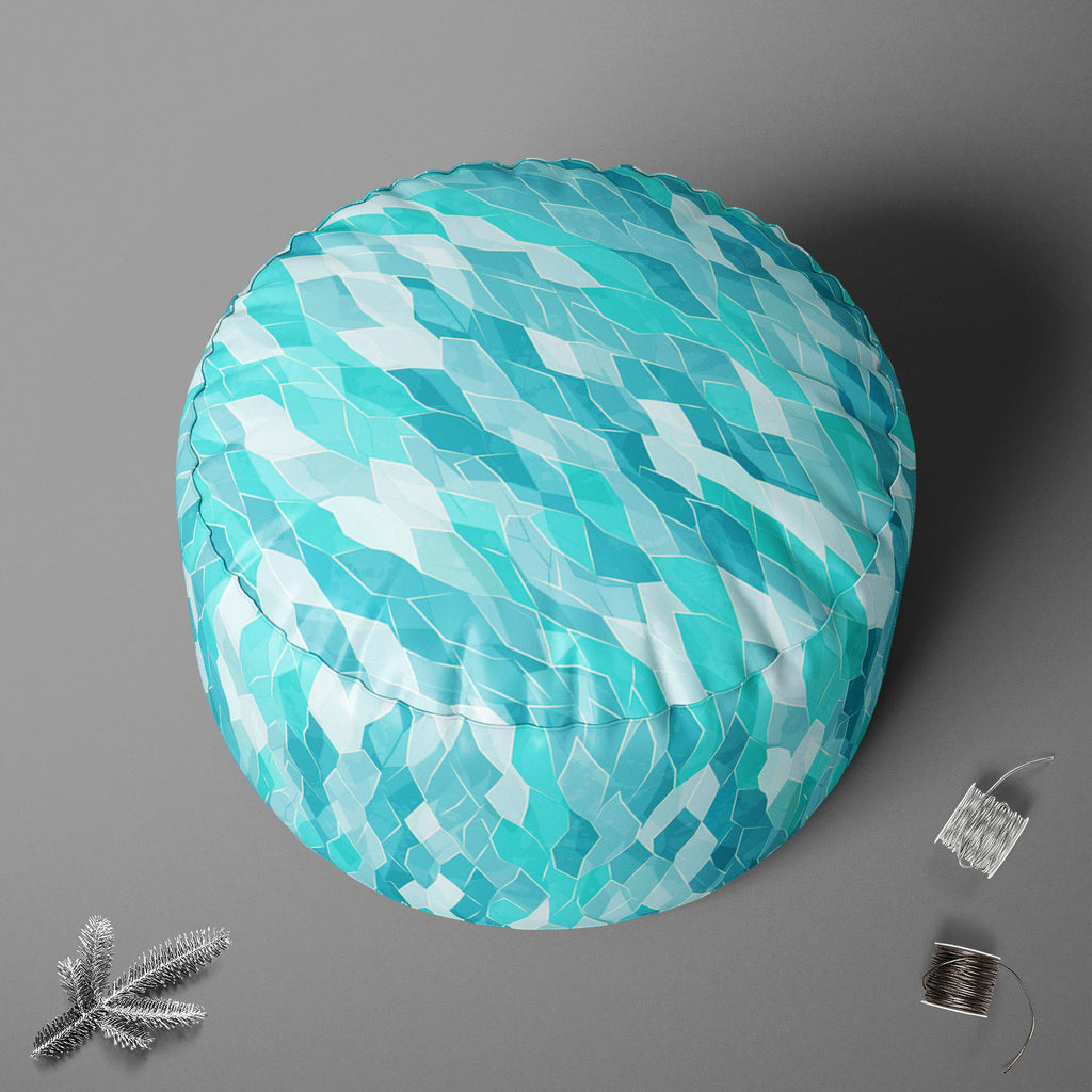 Crystals Footstool Footrest Puffy Pouffe Ottoman Bean Bag | Canvas Fabric-Footstools-FST_CB_BN-IC 5007372 IC 5007372, Abstract Expressionism, Abstracts, Art and Paintings, Decorative, Diamond, Digital, Digital Art, Fashion, Geometric, Geometric Abstraction, Graphic, Illustrations, Marble and Stone, Parents, Patterns, Retro, Semi Abstract, Signs, Signs and Symbols, Triangles, crystals, footstool, footrest, puffy, pouffe, ottoman, bean, bag, canvas, fabric, abstract, art, backdrop, background, beautiful, blue