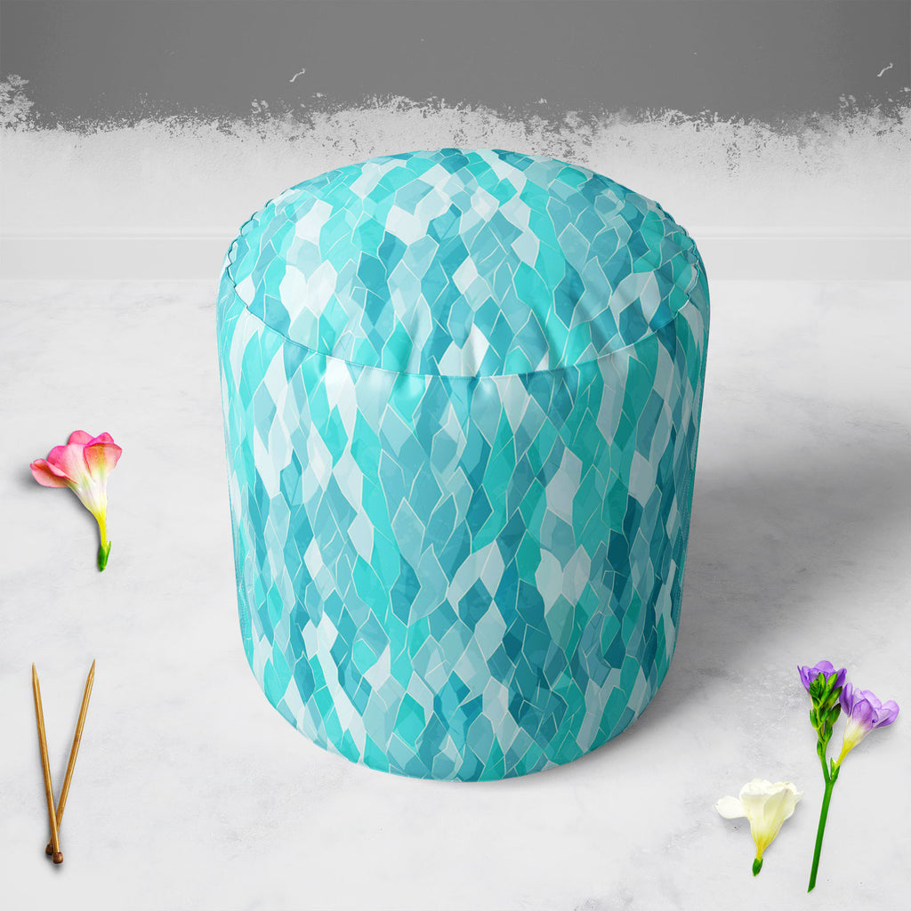 Crystals Footstool Footrest Puffy Pouffe Ottoman Bean Bag | Canvas Fabric-Footstools-FST_CB_BN-IC 5007372 IC 5007372, Abstract Expressionism, Abstracts, Art and Paintings, Decorative, Diamond, Digital, Digital Art, Fashion, Geometric, Geometric Abstraction, Graphic, Illustrations, Marble and Stone, Parents, Patterns, Retro, Semi Abstract, Signs, Signs and Symbols, Triangles, crystals, footstool, footrest, puffy, pouffe, ottoman, bean, bag, canvas, fabric, abstract, art, backdrop, background, beautiful, blue