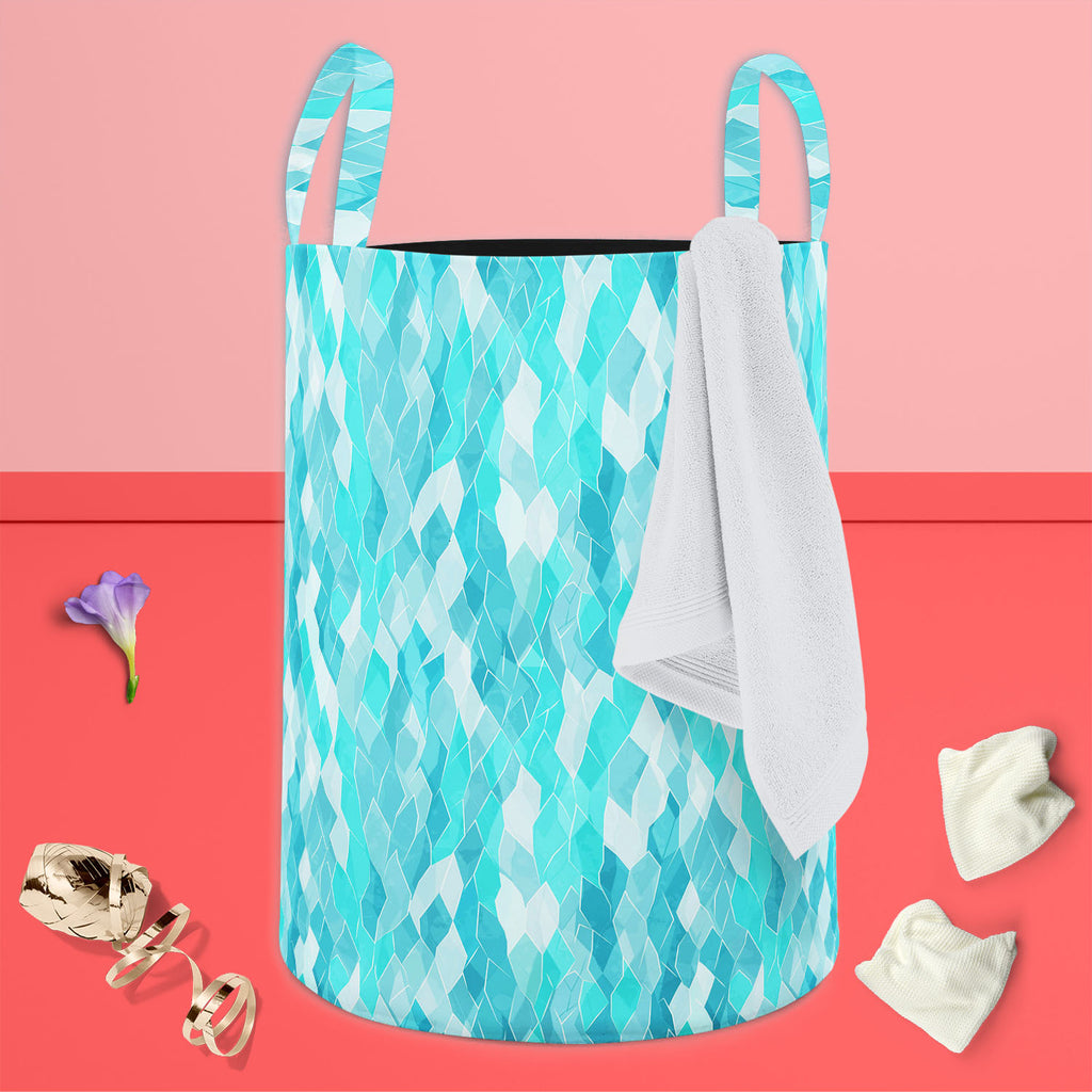 Crystals Foldable Open Storage Bin | Organizer Box, Toy Basket, Shelf Box, Laundry Bag | Canvas Fabric-Storage Bins-STR_BI_CB-IC 5007372 IC 5007372, Abstract Expressionism, Abstracts, Art and Paintings, Decorative, Diamond, Digital, Digital Art, Fashion, Geometric, Geometric Abstraction, Graphic, Illustrations, Marble and Stone, Parents, Patterns, Retro, Semi Abstract, Signs, Signs and Symbols, Triangles, crystals, foldable, open, storage, bin, organizer, box, toy, basket, shelf, laundry, bag, canvas, fabri