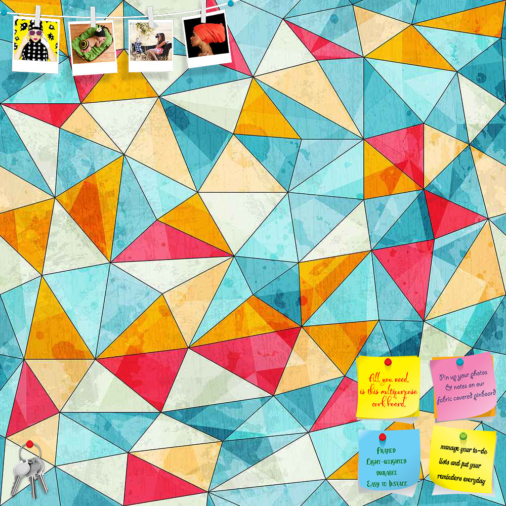 ArtzFolio Vintage Triangles Printed Bulletin Board Notice Pin Board Soft Board | Frameless-Bulletin Boards Frameless-AZSAO19280218BLB_FL_L-Image Code 5007373 Vishnu Image Folio Pvt Ltd, IC 5007373, ArtzFolio, Bulletin Boards Frameless, Abstract, Digital Art, vintage, triangles, printed, bulletin, board, notice, pin, soft, frameless, colored, seamless, pattern, grunge, effect, pin up board, push pin board, extra large cork board, big pin board, notice board, small bulletin board, cork board, wall notice boar