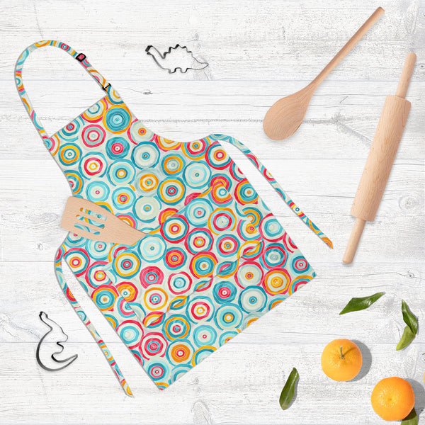 Psychedelic Style Apron | Adjustable, Free Size & Waist Tiebacks-Aprons Neck to Knee-APR_NK_KN-IC 5007374 IC 5007374, Abstract Expressionism, Abstracts, Ancient, Art and Paintings, Black, Black and White, Circle, Decorative, Drawing, Geometric, Geometric Abstraction, Historical, Illustrations, Medieval, Patterns, Semi Abstract, Signs, Signs and Symbols, Vintage, psychedelic, style, full-length, neck, to, knee, apron, poly-cotton, fabric, adjustable, buckle, waist, tiebacks, abstract, art, artistic, backgrou