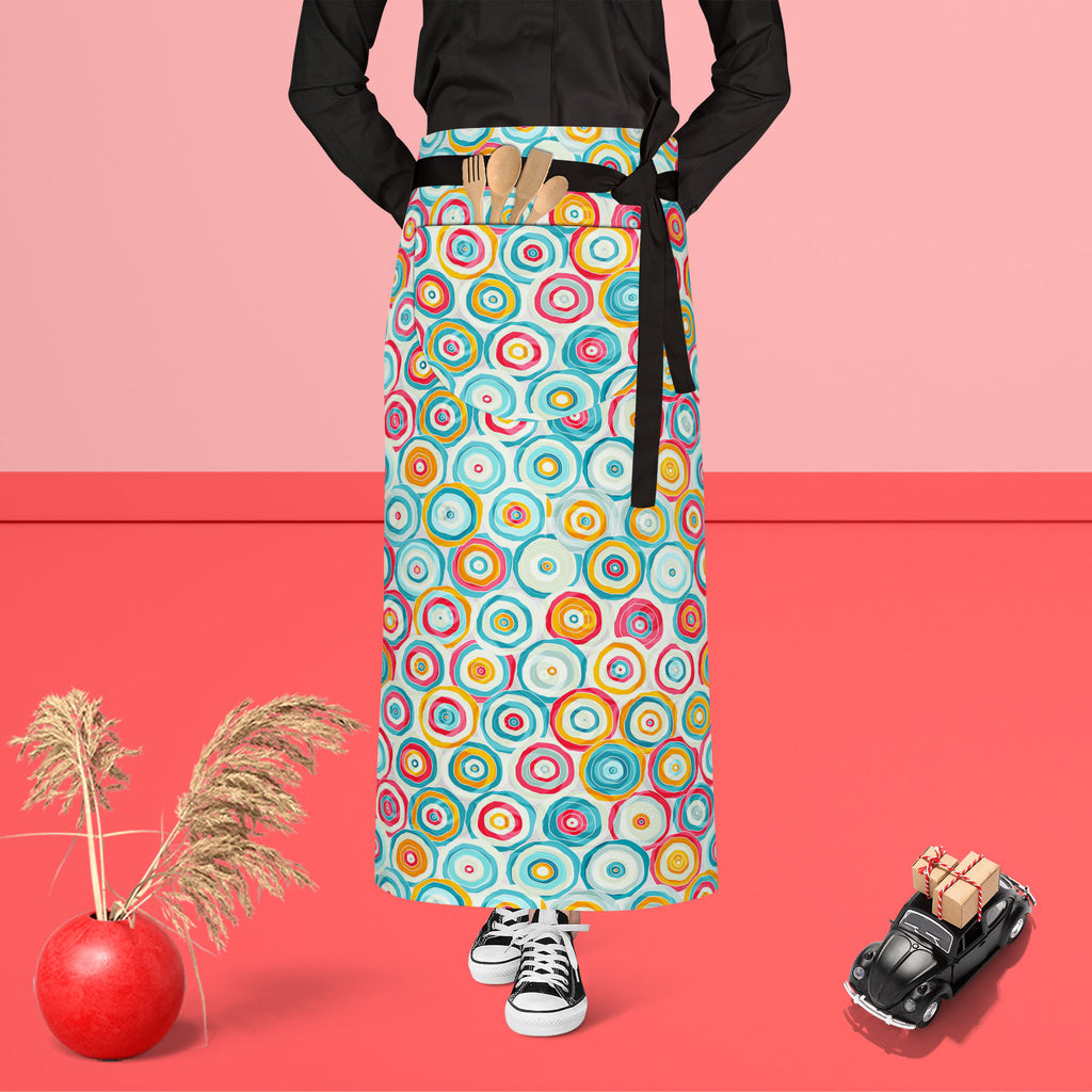 Psychedelic Style Apron | Adjustable, Free Size & Waist Tiebacks-Aprons Waist to Feet-APR_WS_FT-IC 5007374 IC 5007374, Abstract Expressionism, Abstracts, Ancient, Art and Paintings, Black, Black and White, Circle, Decorative, Drawing, Geometric, Geometric Abstraction, Historical, Illustrations, Medieval, Patterns, Semi Abstract, Signs, Signs and Symbols, Vintage, psychedelic, style, apron, adjustable, free, size, waist, tiebacks, abstract, art, artistic, background, beautiful, bright, brown, canvas, chemist