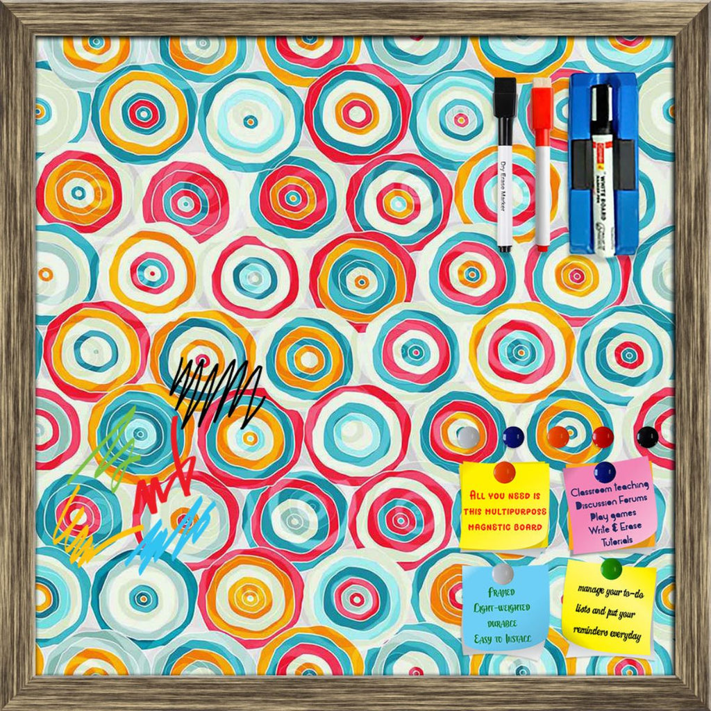 Psychedelic Style Framed Magnetic Dry Erase Board | Combo with Magnet Buttons & Markers-Magnetic Boards Framed-MGB_FR-IC 5007374 IC 5007374, Abstract Expressionism, Abstracts, Ancient, Art and Paintings, Black, Black and White, Circle, Decorative, Drawing, Geometric, Geometric Abstraction, Historical, Illustrations, Medieval, Patterns, Semi Abstract, Signs, Signs and Symbols, Vintage, psychedelic, style, framed, magnetic, dry, erase, board, printed, whiteboard, with, 4, magnets, 2, markers, 1, duster, abstr