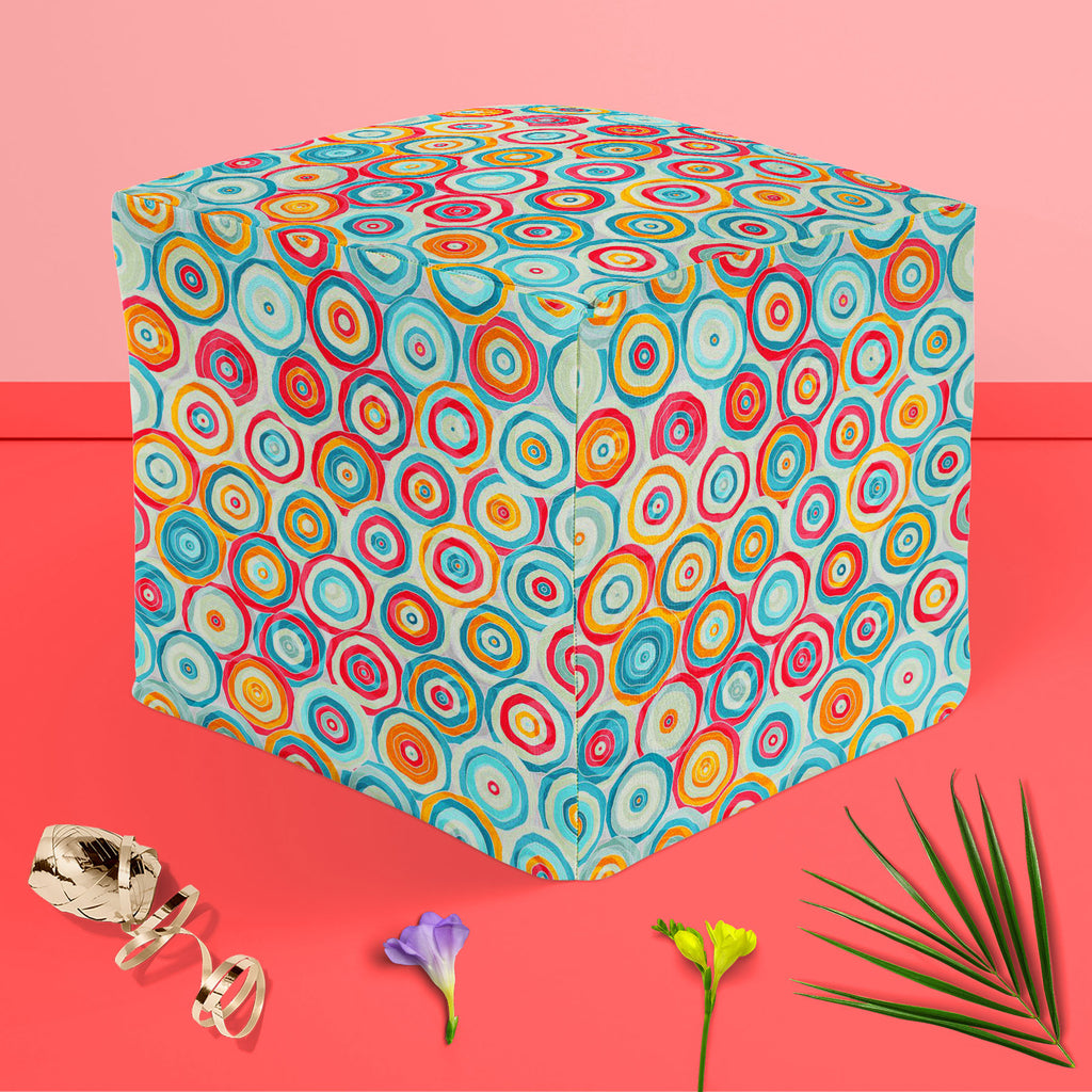 Psychedelic Style Footstool Footrest Puffy Pouffe Ottoman Bean Bag | Canvas Fabric-Footstools-FST_CB_BN-IC 5007374 IC 5007374, Abstract Expressionism, Abstracts, Ancient, Art and Paintings, Black, Black and White, Circle, Decorative, Drawing, Geometric, Geometric Abstraction, Historical, Illustrations, Medieval, Patterns, Semi Abstract, Signs, Signs and Symbols, Vintage, psychedelic, style, footstool, footrest, puffy, pouffe, ottoman, bean, bag, canvas, fabric, abstract, art, artistic, background, beautiful