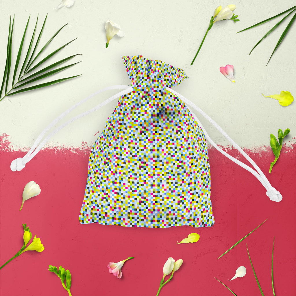 Grunge Squares D2 Pouch Wrist Potli Bag | Bag for Weddings & Casual Parties-Drawstring Pouches-PCH_FB_DS-IC 5007375 IC 5007375, Abstract Expressionism, Abstracts, Art and Paintings, Black and White, Decorative, Digital, Digital Art, Geometric, Geometric Abstraction, Graphic, Hipster, Holidays, Illustrations, Modern Art, Patterns, Pop Art, Retro, Semi Abstract, Signs, Signs and Symbols, White, grunge, squares, d2, pouch, wrist, potli, bag, for, weddings, casual, parties, abstract, art, artistic, artwork, bac