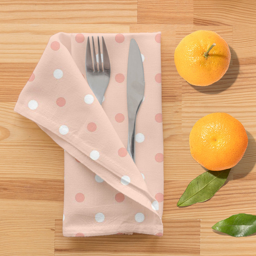 Pink Polka Dots Table Napkin-Table Napkins-NAP_TB-IC 5007376 IC 5007376, Abstract Expressionism, Abstracts, Art and Paintings, Black, Black and White, Books, Circle, Decorative, Digital, Digital Art, Dots, Geometric, Geometric Abstraction, Graphic, Holidays, Illustrations, Modern Art, Patterns, Semi Abstract, Signs, Signs and Symbols, White, pink, polka, table, napkin, dot, scrapbook, background, paper, abstract, art, backdrop, and, cloth, composition, cover, decor, decoration, design, fabric, holiday, illu