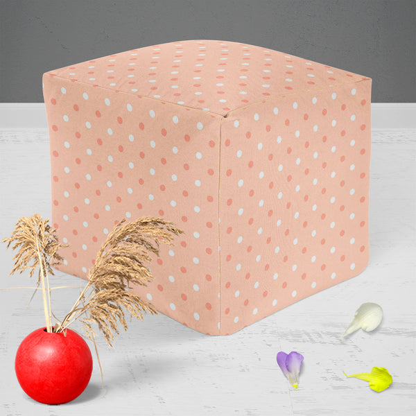 Pink Polka Dots Footstool Footrest Puffy Pouffe Ottoman Bean Bag | Canvas Fabric-Footstools-FST_CB_BN-IC 5007376 IC 5007376, Abstract Expressionism, Abstracts, Art and Paintings, Black, Black and White, Books, Circle, Decorative, Digital, Digital Art, Dots, Geometric, Geometric Abstraction, Graphic, Holidays, Illustrations, Modern Art, Patterns, Semi Abstract, Signs, Signs and Symbols, White, pink, polka, puffy, pouffe, ottoman, footstool, footrest, bean, bag, canvas, fabric, dot, scrapbook, background, pap