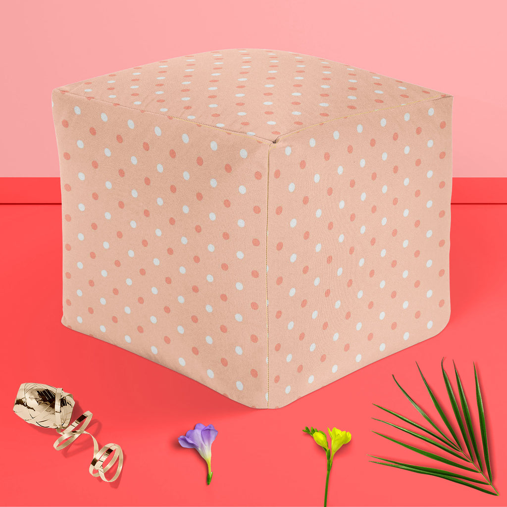 Pink Polka Dots Footstool Footrest Puffy Pouffe Ottoman Bean Bag | Canvas Fabric-Footstools-FST_CB_BN-IC 5007376 IC 5007376, Abstract Expressionism, Abstracts, Art and Paintings, Black, Black and White, Books, Circle, Decorative, Digital, Digital Art, Dots, Geometric, Geometric Abstraction, Graphic, Holidays, Illustrations, Modern Art, Patterns, Semi Abstract, Signs, Signs and Symbols, White, pink, polka, footstool, footrest, puffy, pouffe, ottoman, bean, bag, canvas, fabric, dot, scrapbook, background, pap
