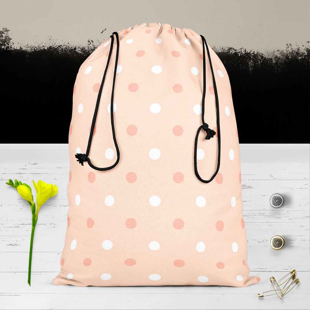 Pink Polka Dots Reusable Sack Bag | Bag for Gym, Storage, Vegetable & Travel-Drawstring Sack Bags-SCK_FB_DS-IC 5007376 IC 5007376, Abstract Expressionism, Abstracts, Art and Paintings, Black, Black and White, Books, Circle, Decorative, Digital, Digital Art, Dots, Geometric, Geometric Abstraction, Graphic, Holidays, Illustrations, Modern Art, Patterns, Semi Abstract, Signs, Signs and Symbols, White, pink, polka, reusable, sack, bag, for, gym, storage, vegetable, travel, dot, scrapbook, background, paper, abs