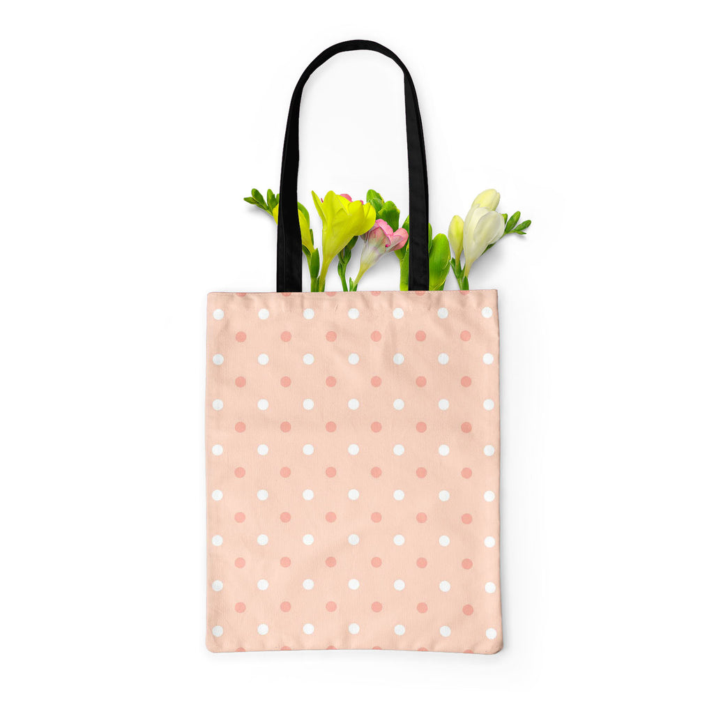 Pink Polka Dots Tote Bag Shoulder Purse | Multipurpose-Tote Bags Basic-TOT_FB_BS-IC 5007376 IC 5007376, Abstract Expressionism, Abstracts, Art and Paintings, Black, Black and White, Books, Circle, Decorative, Digital, Digital Art, Dots, Geometric, Geometric Abstraction, Graphic, Holidays, Illustrations, Modern Art, Patterns, Semi Abstract, Signs, Signs and Symbols, White, pink, polka, tote, bag, shoulder, purse, multipurpose, dot, scrapbook, background, paper, abstract, art, backdrop, and, cloth, compositio