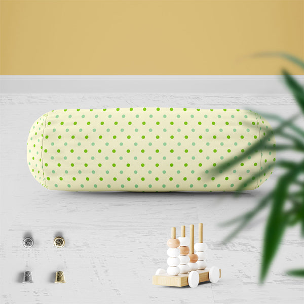 Green Polka Dots Bolster Cover Booster Cases | Concealed Zipper Opening-Bolster Covers-BOL_CV_ZP-IC 5007377 IC 5007377, Abstract Expressionism, Abstracts, Art and Paintings, Black, Black and White, Books, Circle, Decorative, Digital, Digital Art, Dots, Geometric, Geometric Abstraction, Graphic, Holidays, Illustrations, Modern Art, Patterns, Semi Abstract, Signs, Signs and Symbols, White, green, polka, bolster, cover, booster, cases, zipper, opening, poly, cotton, fabric, pattern, wallpaper, scrapbook, abstr