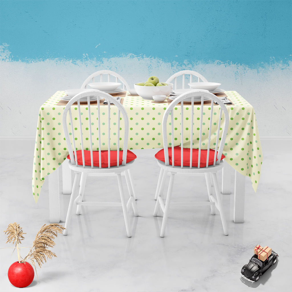 Green Polka Dots Table Cloth Cover-Table Covers-CVR_TB_NR-IC 5007377 IC 5007377, Abstract Expressionism, Abstracts, Art and Paintings, Black, Black and White, Books, Circle, Decorative, Digital, Digital Art, Dots, Geometric, Geometric Abstraction, Graphic, Holidays, Illustrations, Modern Art, Patterns, Semi Abstract, Signs, Signs and Symbols, White, green, polka, table, cloth, cover, pattern, wallpaper, scrapbook, abstract, art, backdrop, background, and, composition, decor, decoration, design, dot, fabric,