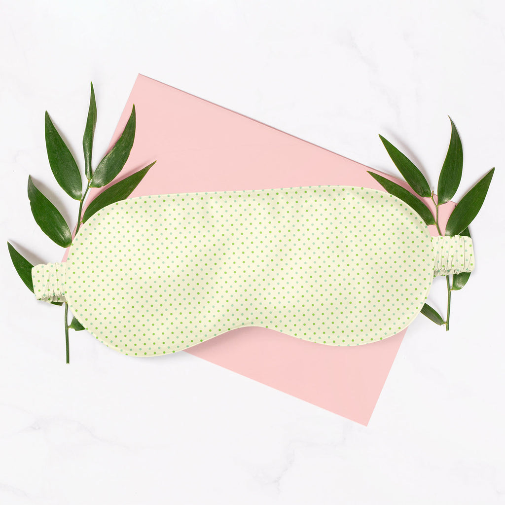 Green Polka Dots Sleeping Eye Pad Blackout Eye Cover | Soft Anti-Allergic Eco-Friendly Natural Mulberry Silk Fabric-Sleep Masks-MSK_SL_BS-IC 5007377 IC 5007377, Abstract Expressionism, Abstracts, Art and Paintings, Black, Black and White, Books, Circle, Decorative, Digital, Digital Art, Dots, Geometric, Geometric Abstraction, Graphic, Holidays, Illustrations, Modern Art, Patterns, Semi Abstract, Signs, Signs and Symbols, White, green, polka, sleeping, eye, pad, blackout, cover, soft, anti-allergic, eco-frie