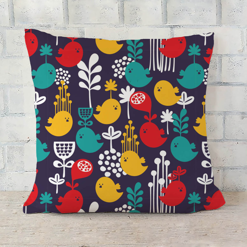 ArtzFolio Cartoon Birds Cushion Cover Throw Pillow-Cushion Covers-AZHFR19603854CUS_CV_L-Image Code 5007378 Vishnu Image Folio Pvt Ltd, IC 5007378, ArtzFolio, Cushion Covers, Birds, Floral, Kids, Digital Art, cartoon, cushion, cover, throw, pillow, seamless, pattern, colorful, sofa throws, single throw pillow, zippered throw pillow cover, satin pillow cover, throw pillow, cushion cover only, cushion cover, pillow cover for sofa, pitaara box, throw cushion, kids cushion cover, square cushion cover, throw pill