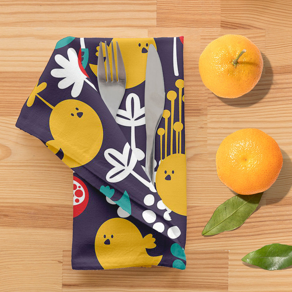 Cartoon Birds Table Napkin-Table Napkins-NAP_TB-IC 5007378 IC 5007378, Abstract Expressionism, Abstracts, Ancient, Animals, Animated Cartoons, Art and Paintings, Birds, Botanical, Caricature, Cartoons, Decorative, Digital, Digital Art, Floral, Flowers, Graphic, Historical, Illustrations, Love, Medieval, Modern Art, Nature, Patterns, Retro, Romance, Scenic, Seasons, Semi Abstract, Signs, Signs and Symbols, Vintage, cartoon, table, napkin, abstract, animal, art, backdrop, background, beautiful, beauty, bird, 