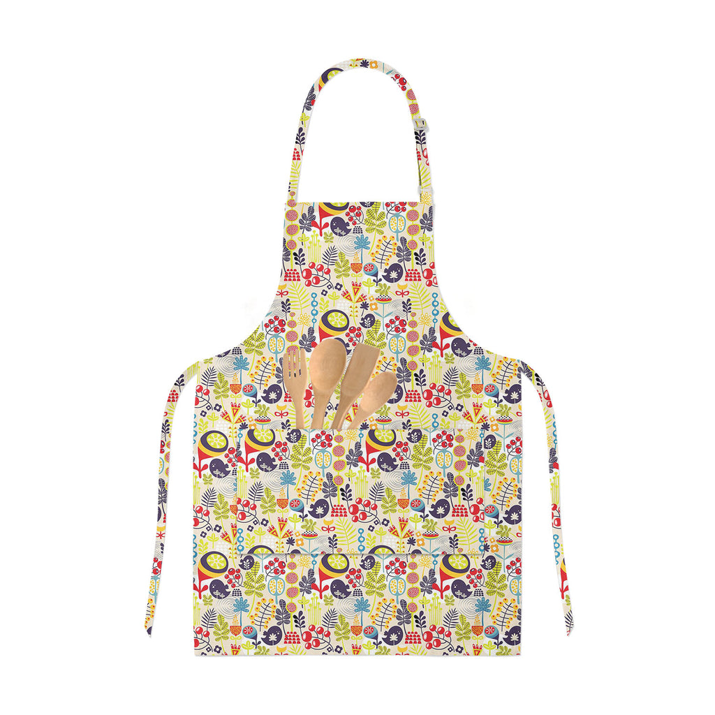 Birds & Flowers Apron | Adjustable, Free Size & Waist Tiebacks-Aprons Neck to Knee-APR_NK_KN-IC 5007379 IC 5007379, Abstract Expressionism, Abstracts, Ancient, Animals, Animated Cartoons, Birds, Botanical, Caricature, Cartoons, Decorative, Digital, Digital Art, Floral, Flowers, Graphic, Historical, Illustrations, Love, Medieval, Modern Art, Nature, Patterns, Retro, Romance, Scenic, Seasons, Semi Abstract, Signs, Signs and Symbols, Vintage, apron, adjustable, free, size, waist, tiebacks, abstract, animal, ba
