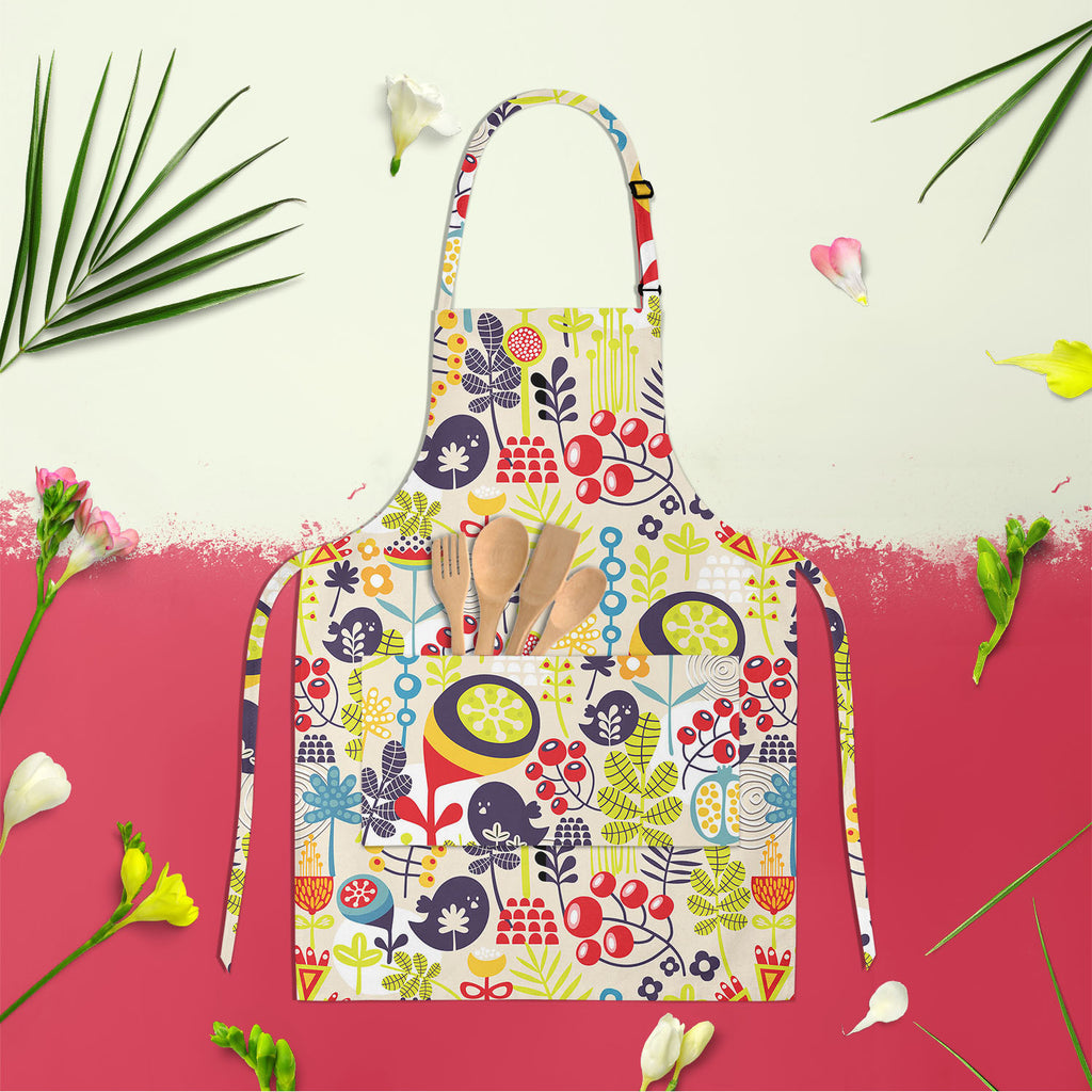 Birds & Flowers D5 Apron | Adjustable, Free Size & Waist Tiebacks-Aprons Neck to Knee-APR_NK_KN-IC 5007379 IC 5007379, Abstract Expressionism, Abstracts, Ancient, Animals, Animated Cartoons, Birds, Botanical, Caricature, Cartoons, Decorative, Digital, Digital Art, Floral, Flowers, Graphic, Historical, Illustrations, Love, Medieval, Modern Art, Nature, Patterns, Retro, Romance, Scenic, Seasons, Semi Abstract, Signs, Signs and Symbols, Vintage, d5, apron, adjustable, free, size, waist, tiebacks, abstract, ani