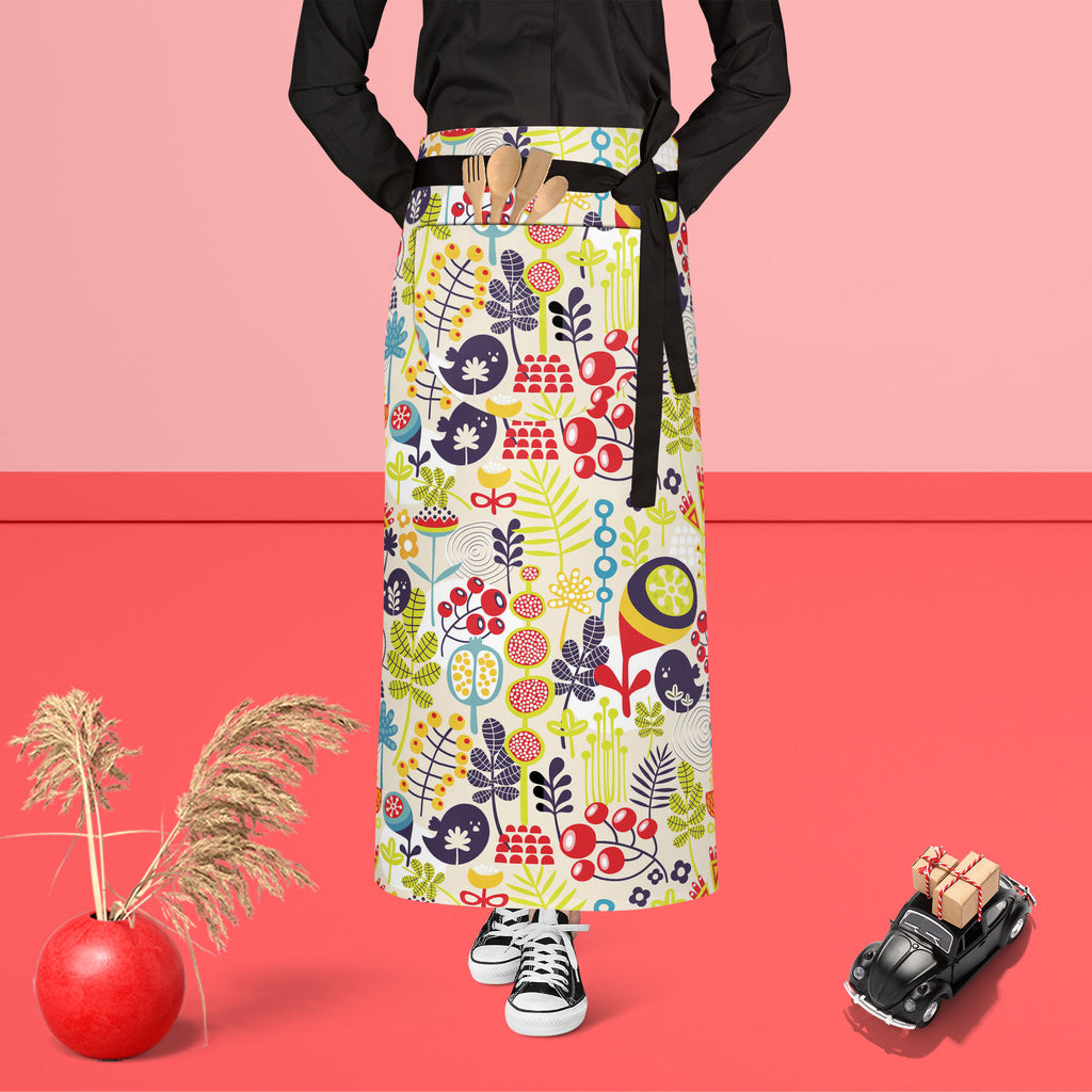Birds & Flowers D5 Apron | Adjustable, Free Size & Waist Tiebacks-Aprons Waist to Feet-APR_WS_FT-IC 5007379 IC 5007379, Abstract Expressionism, Abstracts, Ancient, Animals, Animated Cartoons, Birds, Botanical, Caricature, Cartoons, Decorative, Digital, Digital Art, Floral, Flowers, Graphic, Historical, Illustrations, Love, Medieval, Modern Art, Nature, Patterns, Retro, Romance, Scenic, Seasons, Semi Abstract, Signs, Signs and Symbols, Vintage, d5, apron, adjustable, free, size, waist, tiebacks, abstract, an