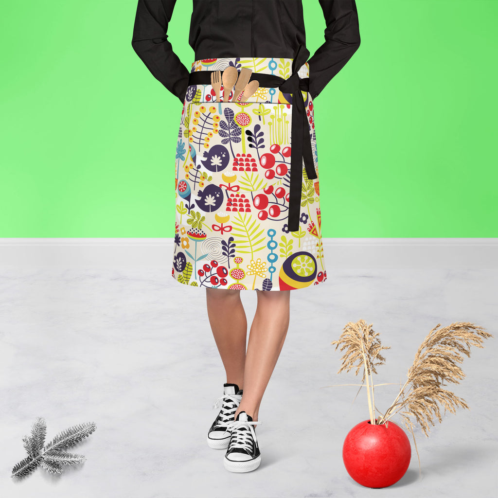 Birds & Flowers D5 Apron | Adjustable, Free Size & Waist Tiebacks-Apron Waist to Knee-APR_WS_KN-IC 5007379 IC 5007379, Abstract Expressionism, Abstracts, Ancient, Animals, Animated Cartoons, Birds, Botanical, Caricature, Cartoons, Decorative, Digital, Digital Art, Floral, Flowers, Graphic, Historical, Illustrations, Love, Medieval, Modern Art, Nature, Patterns, Retro, Romance, Scenic, Seasons, Semi Abstract, Signs, Signs and Symbols, Vintage, d5, apron, adjustable, free, size, waist, tiebacks, abstract, ani