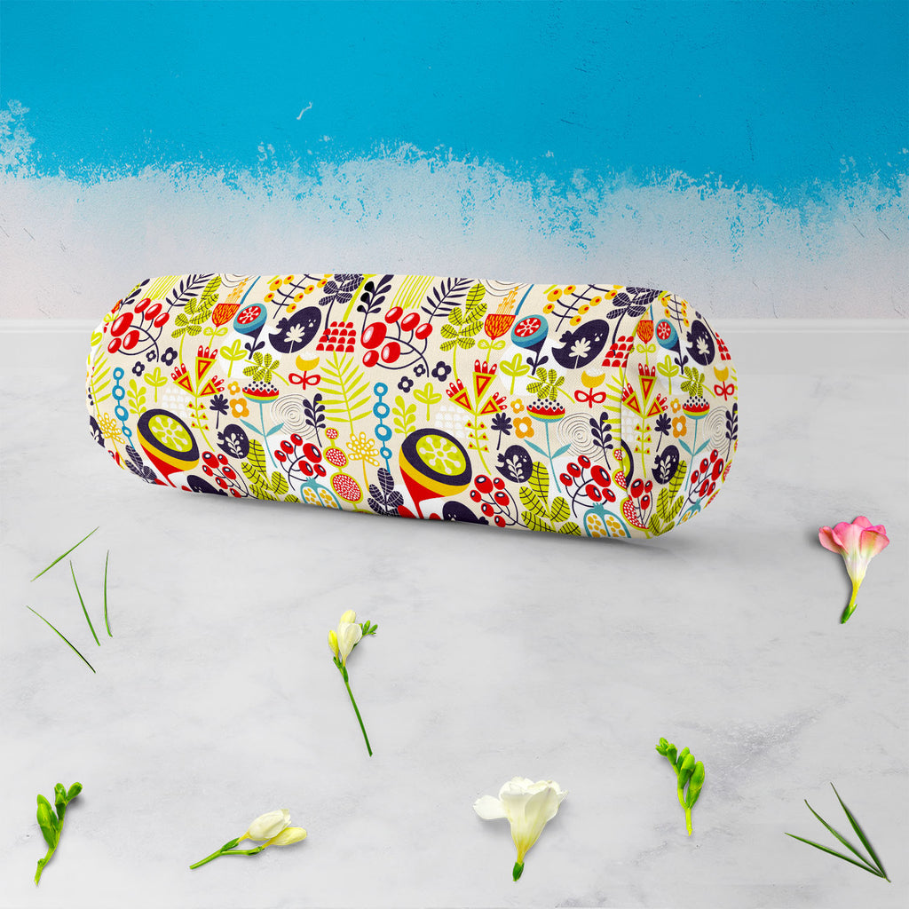 Birds & Flowers D5 Bolster Cover Booster Cases | Concealed Zipper Opening-Bolster Covers-BOL_CV_ZP-IC 5007379 IC 5007379, Abstract Expressionism, Abstracts, Ancient, Animals, Animated Cartoons, Birds, Botanical, Caricature, Cartoons, Decorative, Digital, Digital Art, Floral, Flowers, Graphic, Historical, Illustrations, Love, Medieval, Modern Art, Nature, Patterns, Retro, Romance, Scenic, Seasons, Semi Abstract, Signs, Signs and Symbols, Vintage, d5, bolster, cover, booster, cases, concealed, zipper, opening