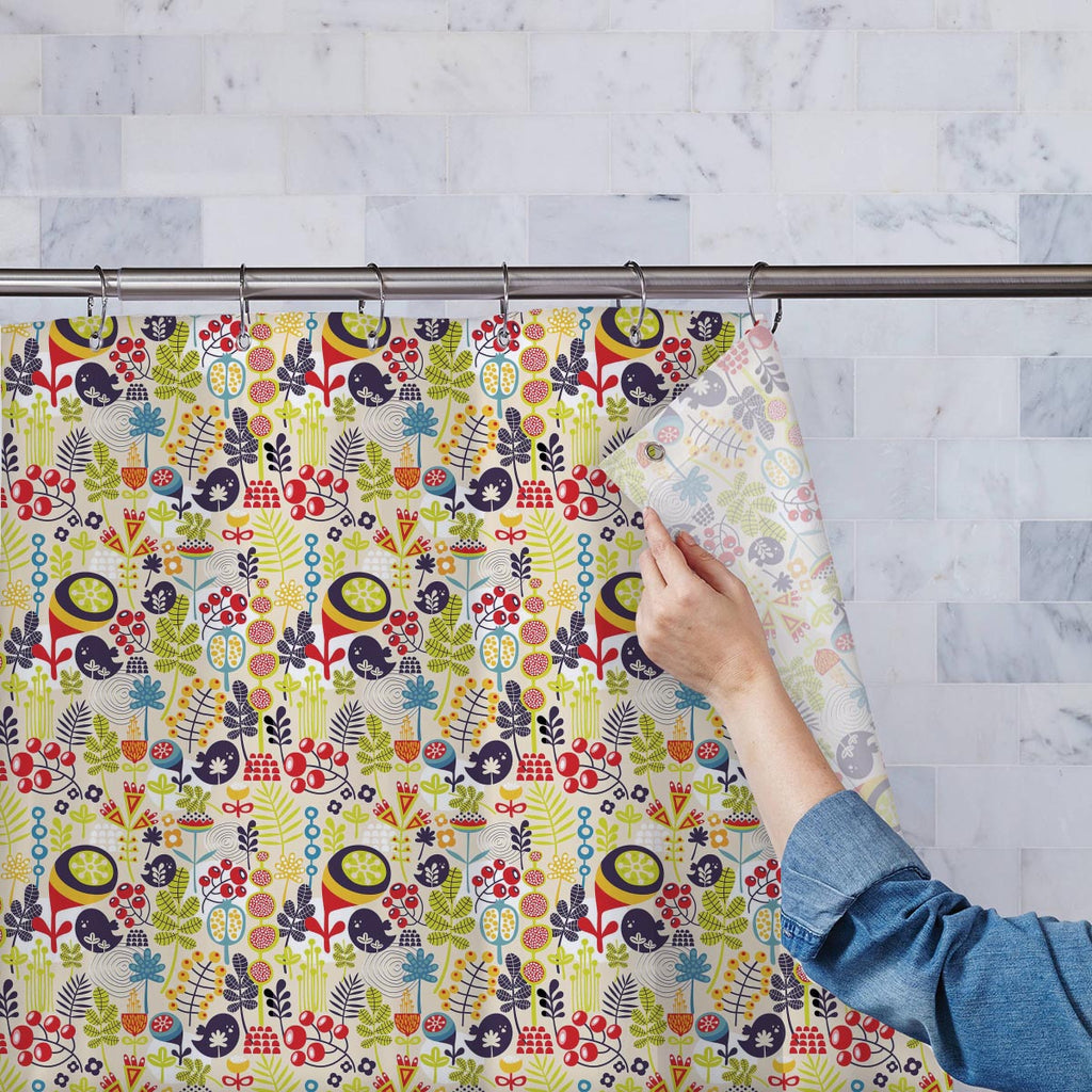 Birds & Flowers Washable Waterproof Shower Curtain-Shower Curtains-CUR_SH-IC 5007379 IC 5007379, Abstract Expressionism, Abstracts, Ancient, Animals, Animated Cartoons, Birds, Botanical, Caricature, Cartoons, Decorative, Digital, Digital Art, Floral, Flowers, Graphic, Historical, Illustrations, Love, Medieval, Modern Art, Nature, Patterns, Retro, Romance, Scenic, Seasons, Semi Abstract, Signs, Signs and Symbols, Vintage, washable, waterproof, shower, curtain, abstract, animal, backdrop, background, beautifu