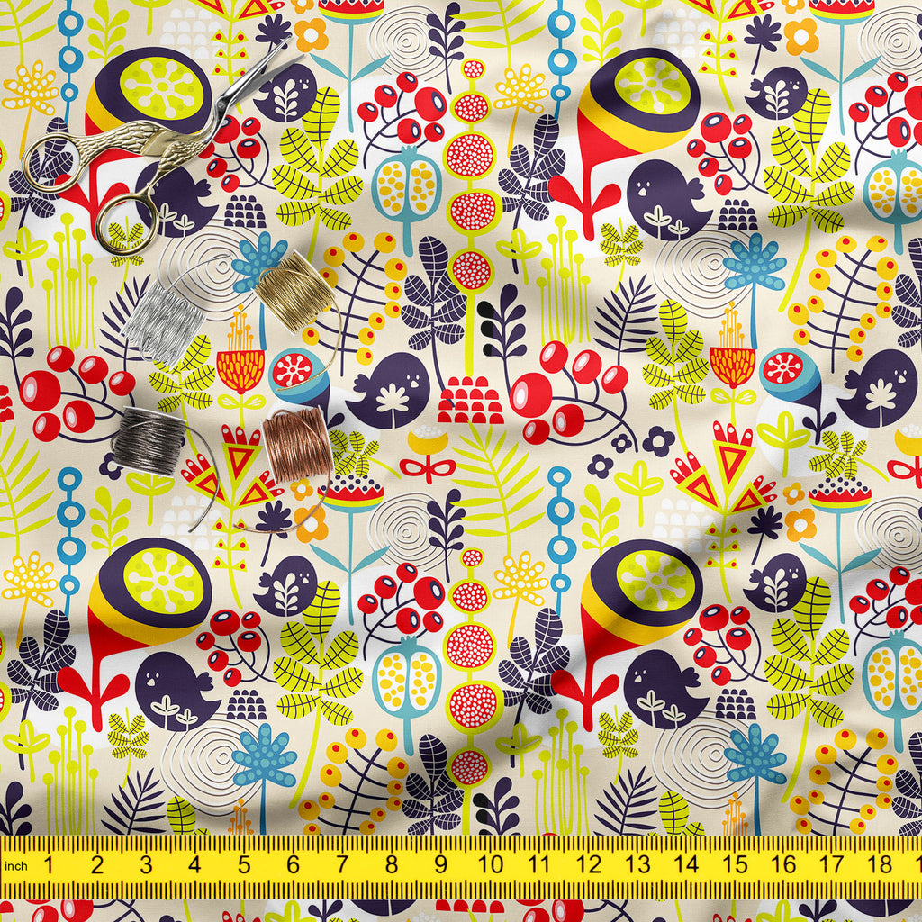 Birds & Flowers D5 Sofa Fabric by Metre | Upholstery For Sofa, Curtains & Cushions-Sofa Fabrics-SOF_FB-IC 5007379 IC 5007379, Abstract Expressionism, Abstracts, Ancient, Animals, Animated Cartoons, Birds, Botanical, Caricature, Cartoons, Decorative, Digital, Digital Art, Floral, Flowers, Graphic, Historical, Illustrations, Love, Medieval, Modern Art, Nature, Patterns, Retro, Romance, Scenic, Seasons, Semi Abstract, Signs, Signs and Symbols, Vintage, d5, sofa, fabric, by, metre, upholstery, for, curtains, cu