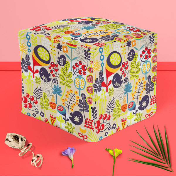 Birds & Flowers D5 Footstool Footrest Puffy Pouffe Ottoman Bean Bag | Canvas Fabric-Footstools-FST_CB_BN-IC 5007379 IC 5007379, Abstract Expressionism, Abstracts, Ancient, Animals, Animated Cartoons, Birds, Botanical, Caricature, Cartoons, Decorative, Digital, Digital Art, Floral, Flowers, Graphic, Historical, Illustrations, Love, Medieval, Modern Art, Nature, Patterns, Retro, Romance, Scenic, Seasons, Semi Abstract, Signs, Signs and Symbols, Vintage, d5, puffy, pouffe, ottoman, footstool, footrest, bean, b