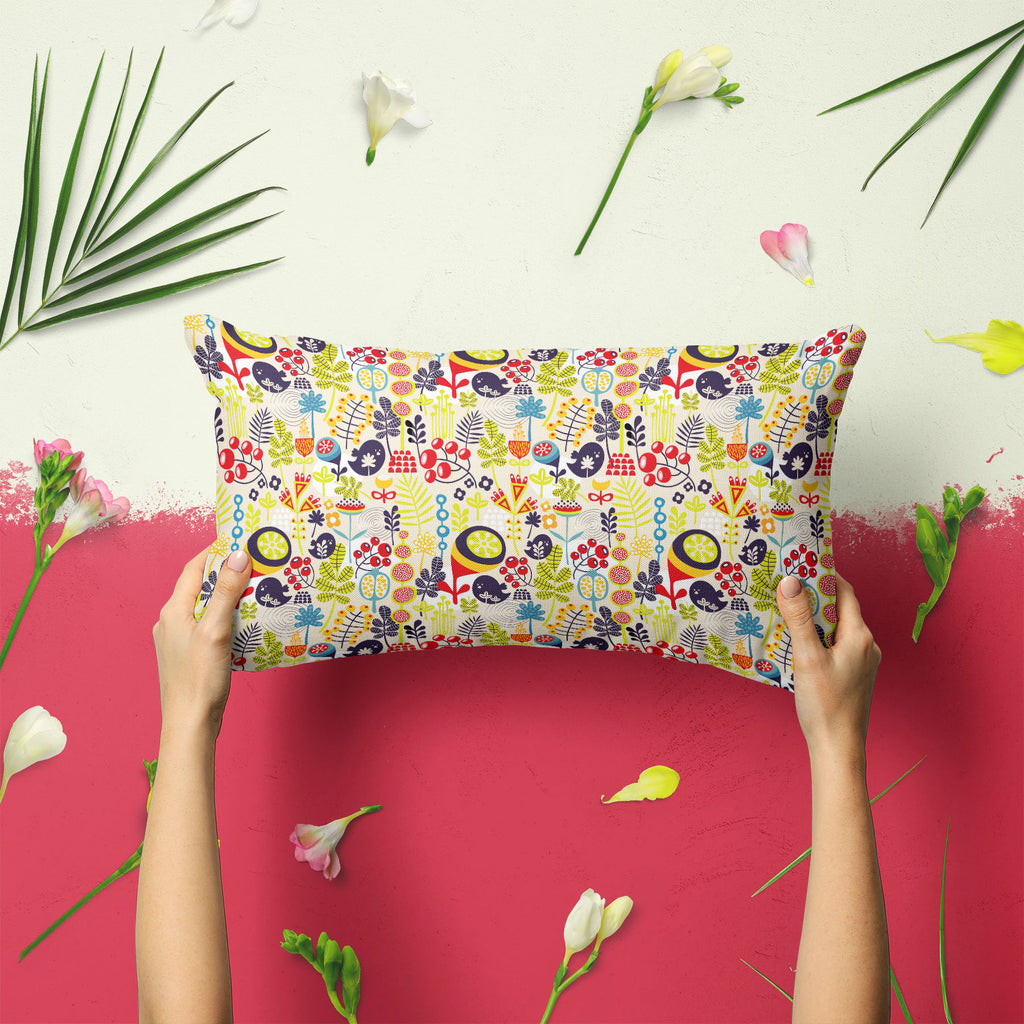 Birds & Flowers D5 Pillow Cover Case-Pillow Cases-PIL_CV-IC 5007379 IC 5007379, Abstract Expressionism, Abstracts, Ancient, Animals, Animated Cartoons, Birds, Botanical, Caricature, Cartoons, Decorative, Digital, Digital Art, Floral, Flowers, Graphic, Historical, Illustrations, Love, Medieval, Modern Art, Nature, Patterns, Retro, Romance, Scenic, Seasons, Semi Abstract, Signs, Signs and Symbols, Vintage, d5, pillow, cover, case, abstract, animal, backdrop, background, beautiful, beauty, berries, bird, branc