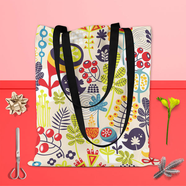 Birds & Flowers D5 Tote Bag Shoulder Purse | Multipurpose-Tote Bags Basic-TOT_FB_BS-IC 5007379 IC 5007379, Abstract Expressionism, Abstracts, Ancient, Animals, Animated Cartoons, Birds, Botanical, Caricature, Cartoons, Decorative, Digital, Digital Art, Floral, Flowers, Graphic, Historical, Illustrations, Love, Medieval, Modern Art, Nature, Patterns, Retro, Romance, Scenic, Seasons, Semi Abstract, Signs, Signs and Symbols, Vintage, d5, tote, bag, shoulder, purse, cotton, canvas, fabric, multipurpose, abstrac