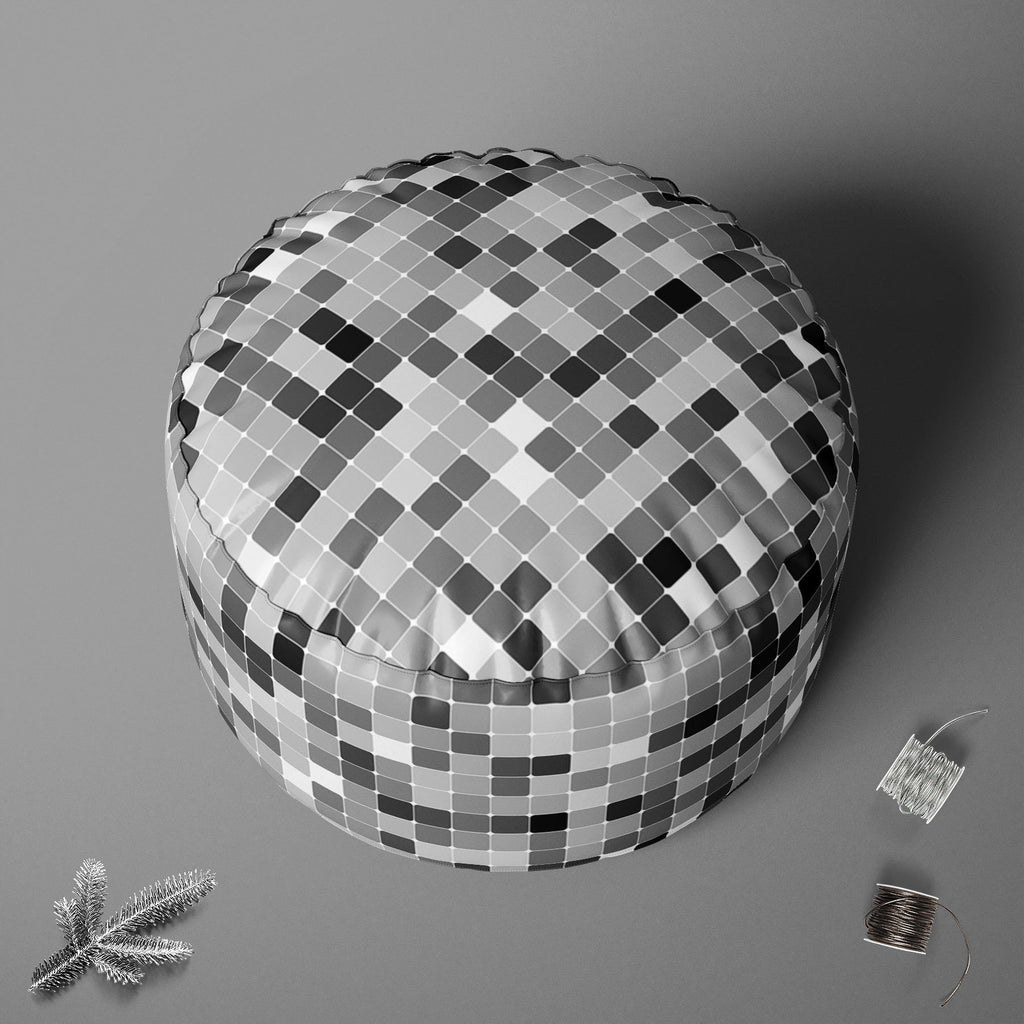 Black & White Square Footstool Footrest Puffy Pouffe Ottoman Bean Bag | Canvas Fabric-Footstools-FST_CB_BN-IC 5007380 IC 5007380, Abstract Expressionism, Abstracts, Art and Paintings, Black, Black and White, Books, Decorative, Digital, Digital Art, Fashion, Geometric, Geometric Abstraction, Graphic, Illustrations, Modern Art, Patterns, Retro, Semi Abstract, Signs, Signs and Symbols, White, square, footstool, footrest, puffy, pouffe, ottoman, bean, bag, canvas, fabric, abstract, album, art, artistic, backdro