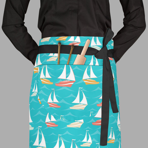 Yacht Apron | Adjustable, Free Size & Waist Tiebacks-Aprons Waist to Feet-APR_WS_FT-IC 5007381 IC 5007381, Ancient, Animated Cartoons, Automobiles, Boats, Caricature, Cartoons, Drawing, Flags, Historical, Holidays, Medieval, Nature, Nautical, Patterns, Retro, Scenic, Transportation, Travel, Vehicles, Vintage, yacht, full-length, waist, to, feet, apron, poly-cotton, fabric, adjustable, tiebacks, pattern, seamless, sea, adventure, background, boat, cartoon, earth, flag, fun, holiday, marine, ocean, paper, pri