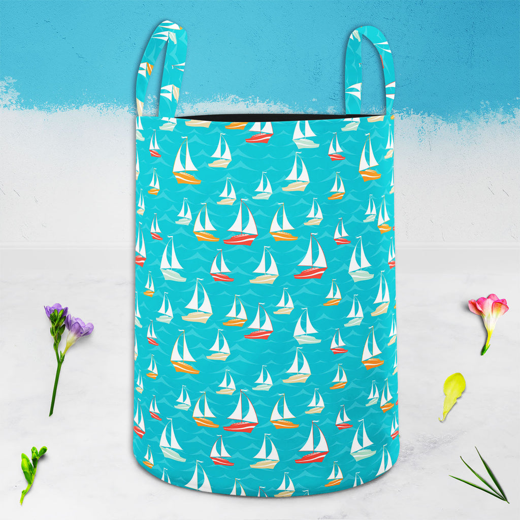 Yacht Foldable Open Storage Bin | Organizer Box, Toy Basket, Shelf Box, Laundry Bag | Canvas Fabric-Storage Bins-STR_BI_CB-IC 5007381 IC 5007381, Ancient, Animated Cartoons, Automobiles, Boats, Caricature, Cartoons, Drawing, Flags, Historical, Holidays, Medieval, Nature, Nautical, Patterns, Retro, Scenic, Transportation, Travel, Vehicles, Vintage, yacht, foldable, open, storage, bin, organizer, box, toy, basket, shelf, laundry, bag, canvas, fabric, pattern, seamless, sea, adventure, background, boat, cartoo
