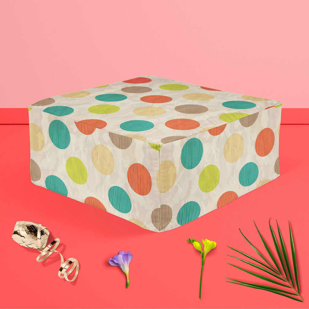 Retro Circles Footstool Footrest Puffy Pouffe Ottoman Bean Bag | Canvas Fabric-Footstools-FST_CB_BN-IC 5007382 IC 5007382, Abstract Expressionism, Abstracts, Ancient, Art and Paintings, Black and White, Circle, Decorative, Digital, Digital Art, Fashion, Geometric, Geometric Abstraction, Graphic, Historical, Illustrations, Medieval, Modern Art, Patterns, Retro, Semi Abstract, Signs, Signs and Symbols, Vintage, White, circles, footstool, footrest, puffy, pouffe, ottoman, bean, bag, canvas, fabric, background,